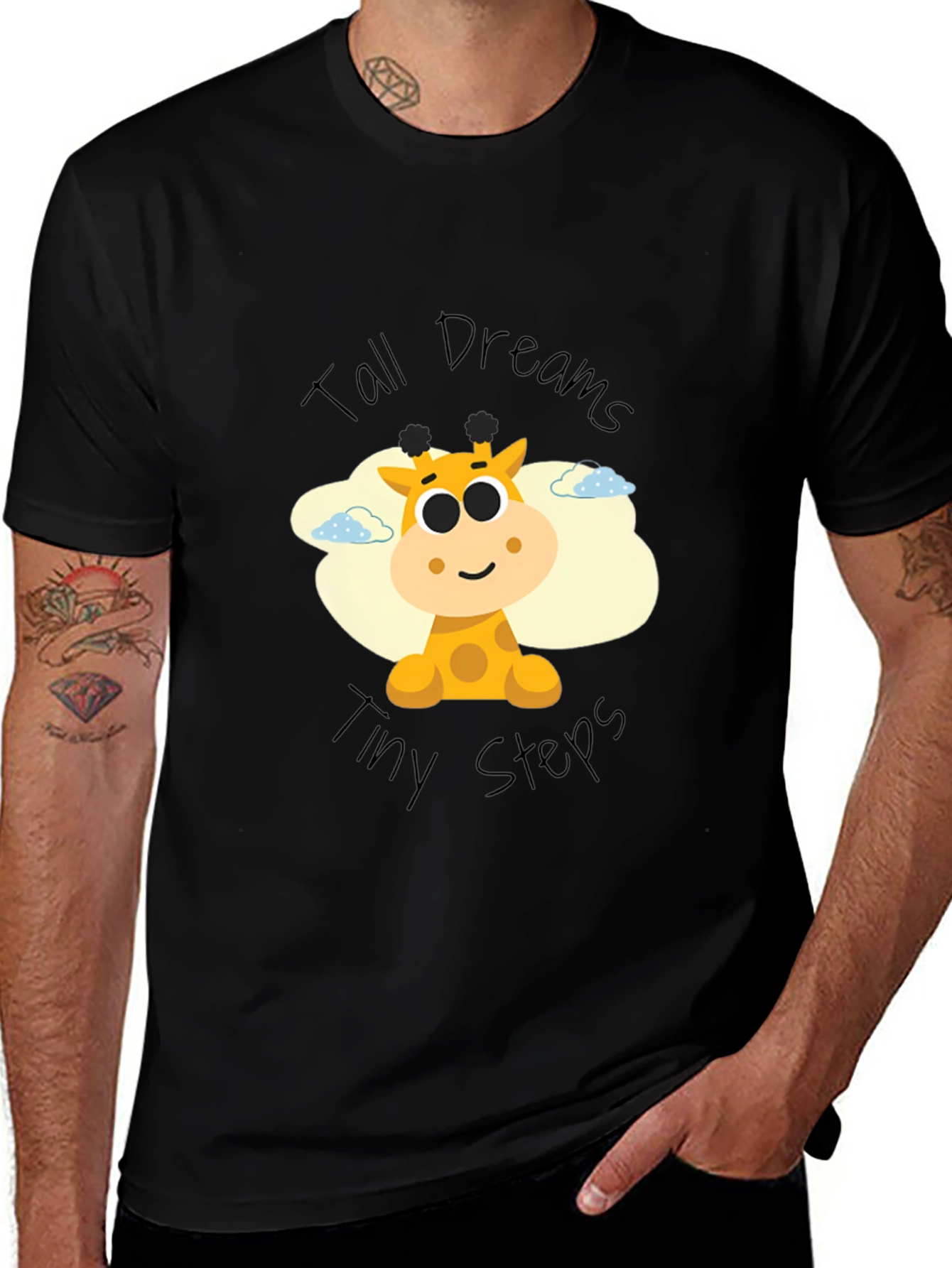 Tall Dreams Giraffe Graphic T-Shirt