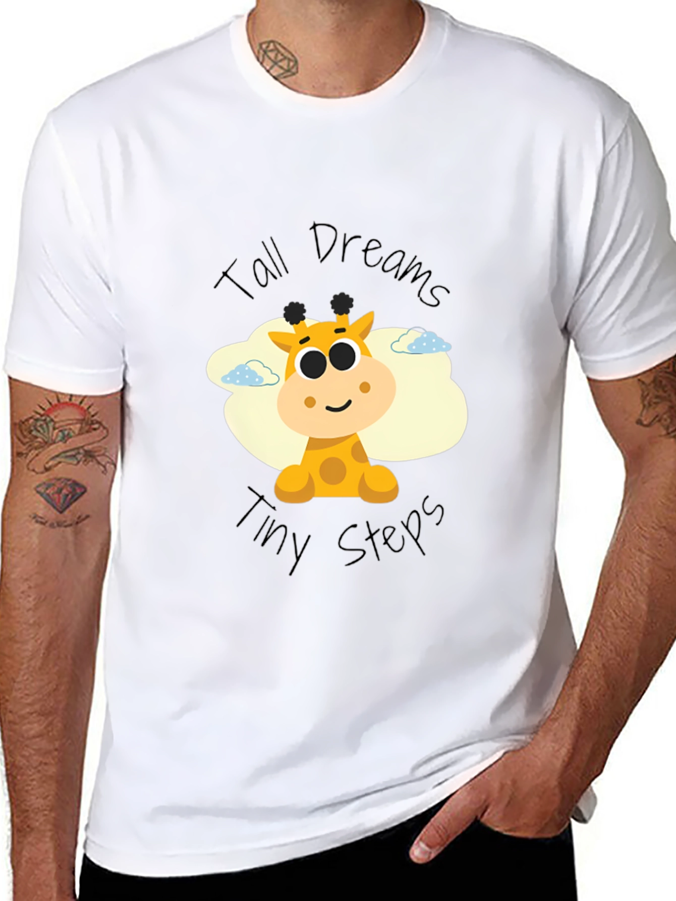 Tall Dreams Giraffe Graphic T-Shirt