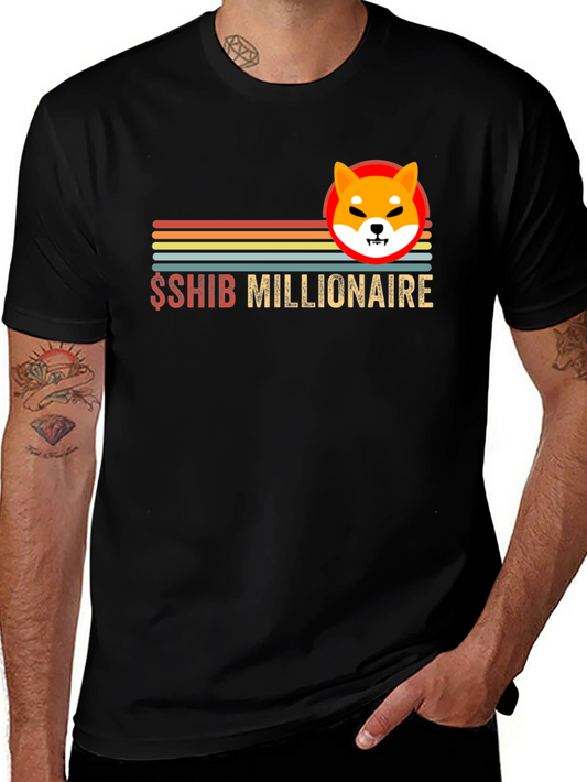 SHIB Millionaire T-Shirt - Crypto Doge Style