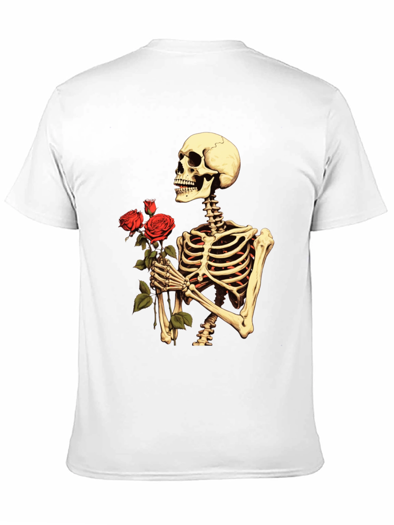 Skeleton Rose Graphic T-Shirt