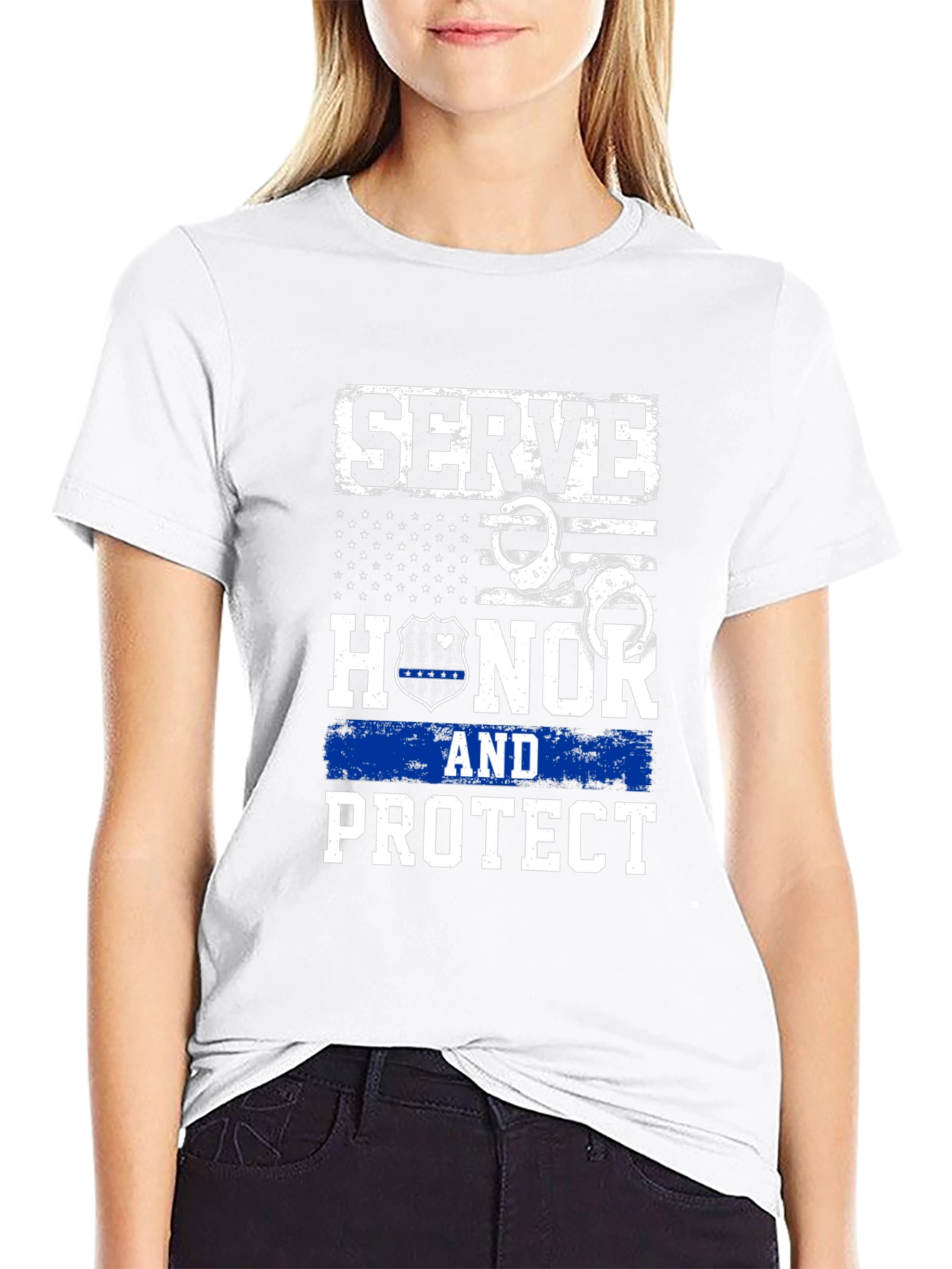 Serve Honor Protect Mens Graphic T-Shirt