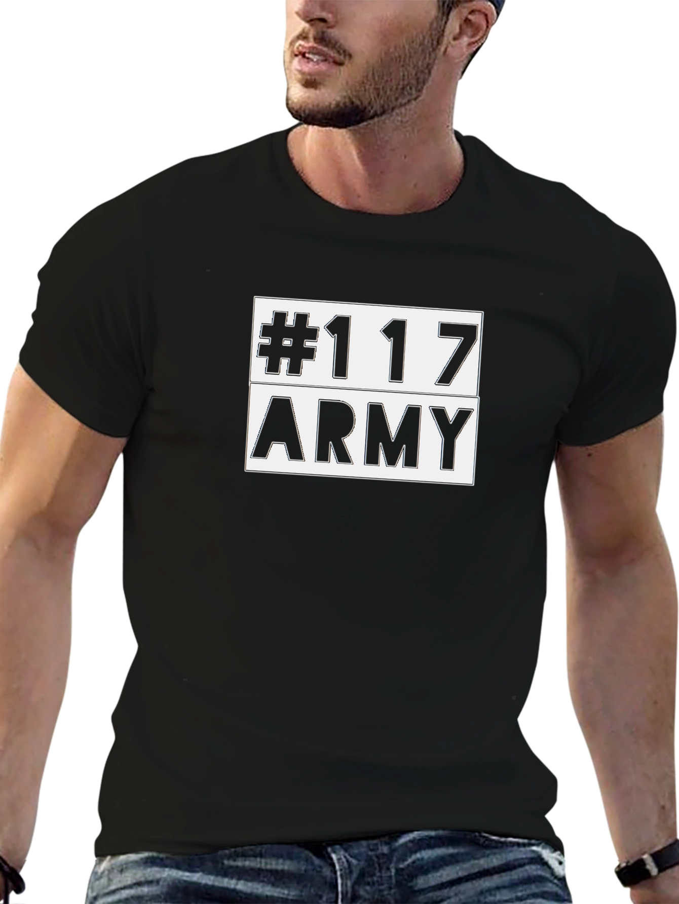 #117 Army Graphic Tee - Stylish Military Inspired Shirt