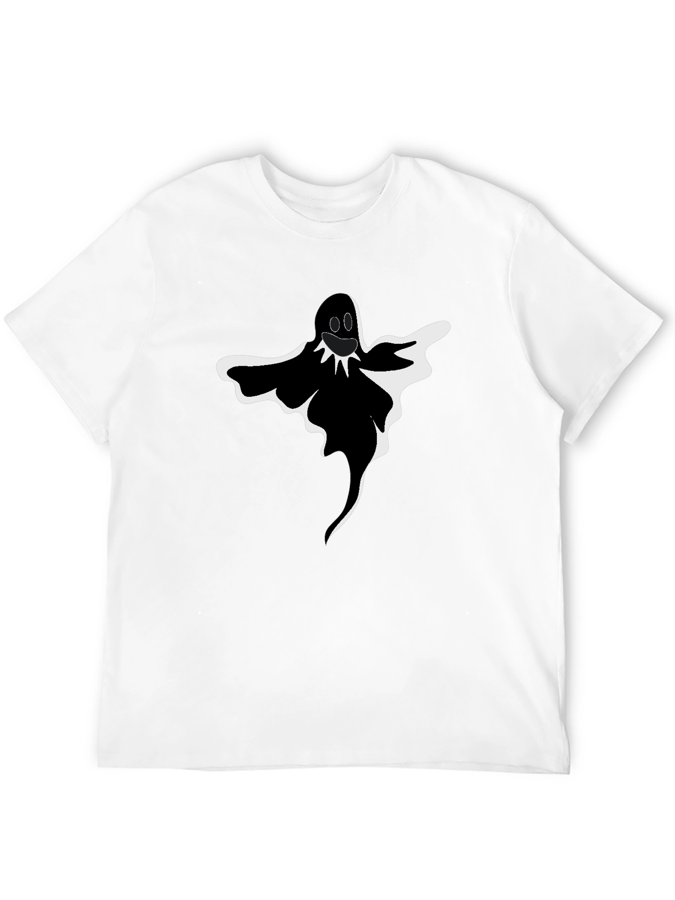Spooky Ghost Graphic Tee - Halloween Style