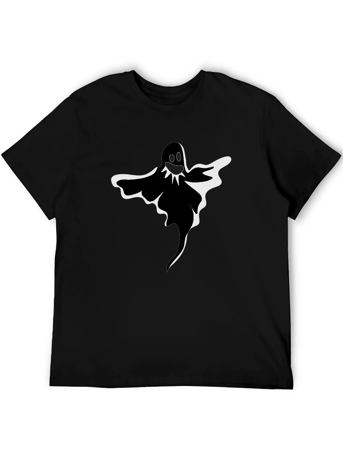 Spooky Ghost Graphic Tee - Halloween Style