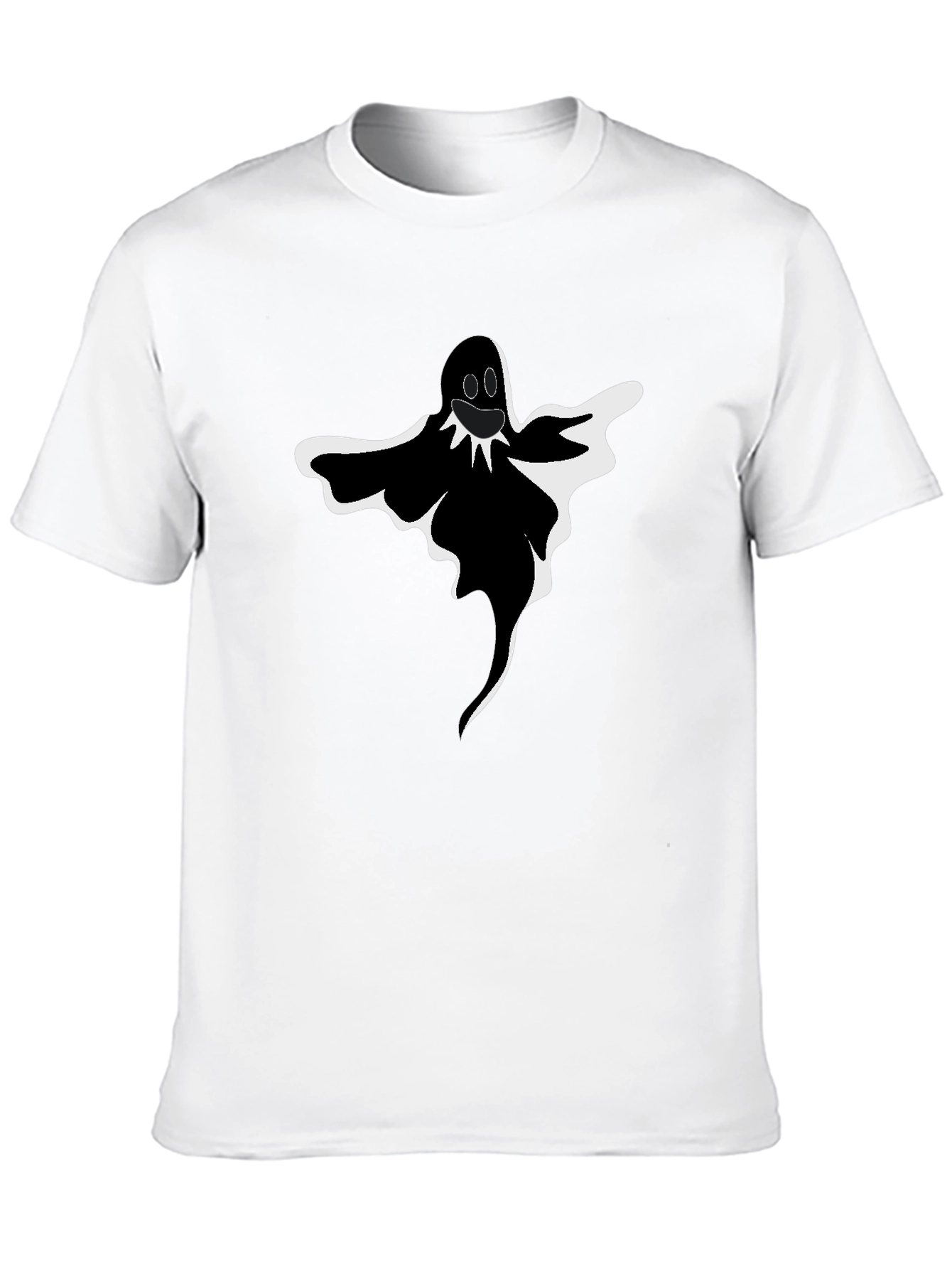 Spooky Ghost Graphic Tee - Halloween Style