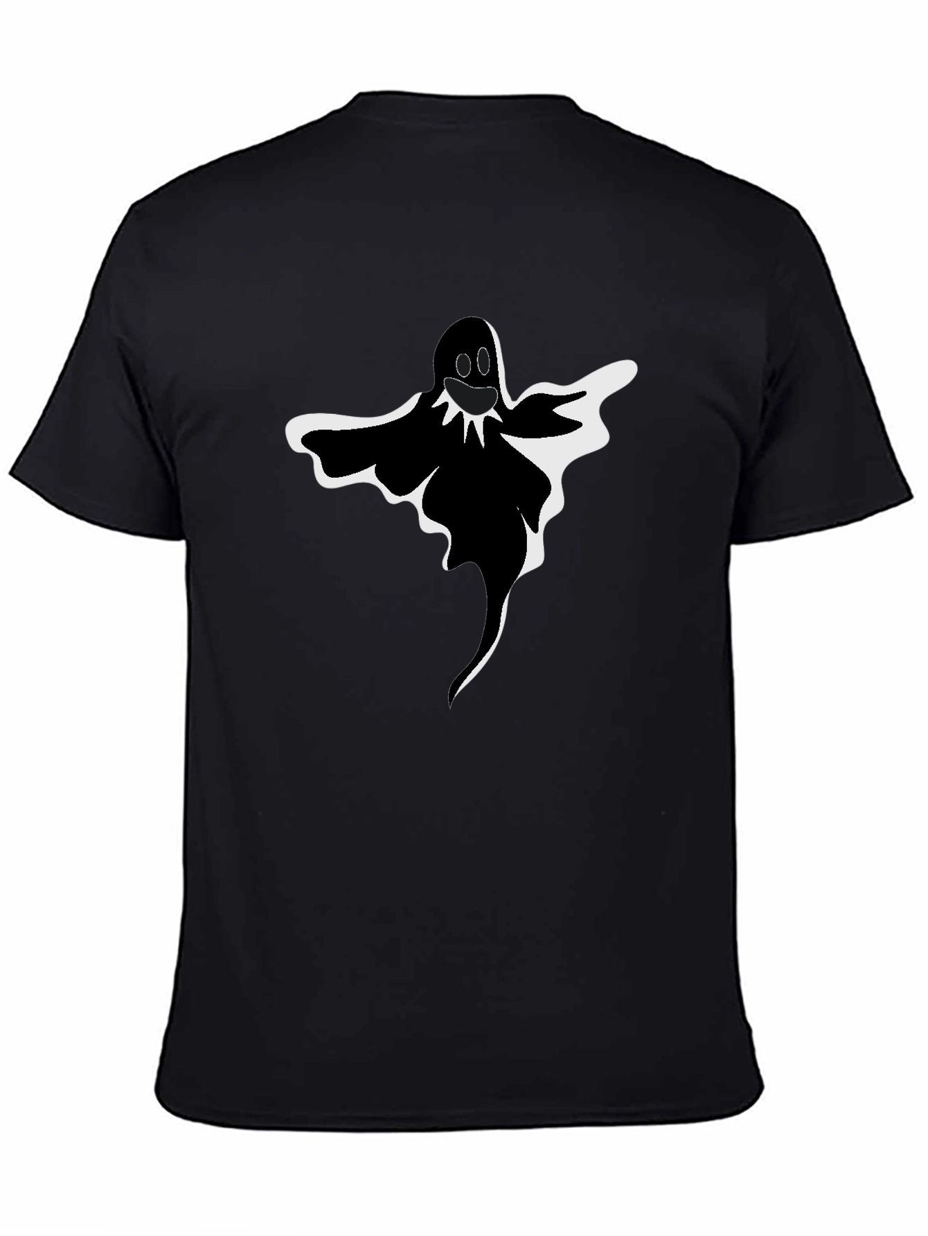 Spooky Ghost Graphic Tee - Halloween Style