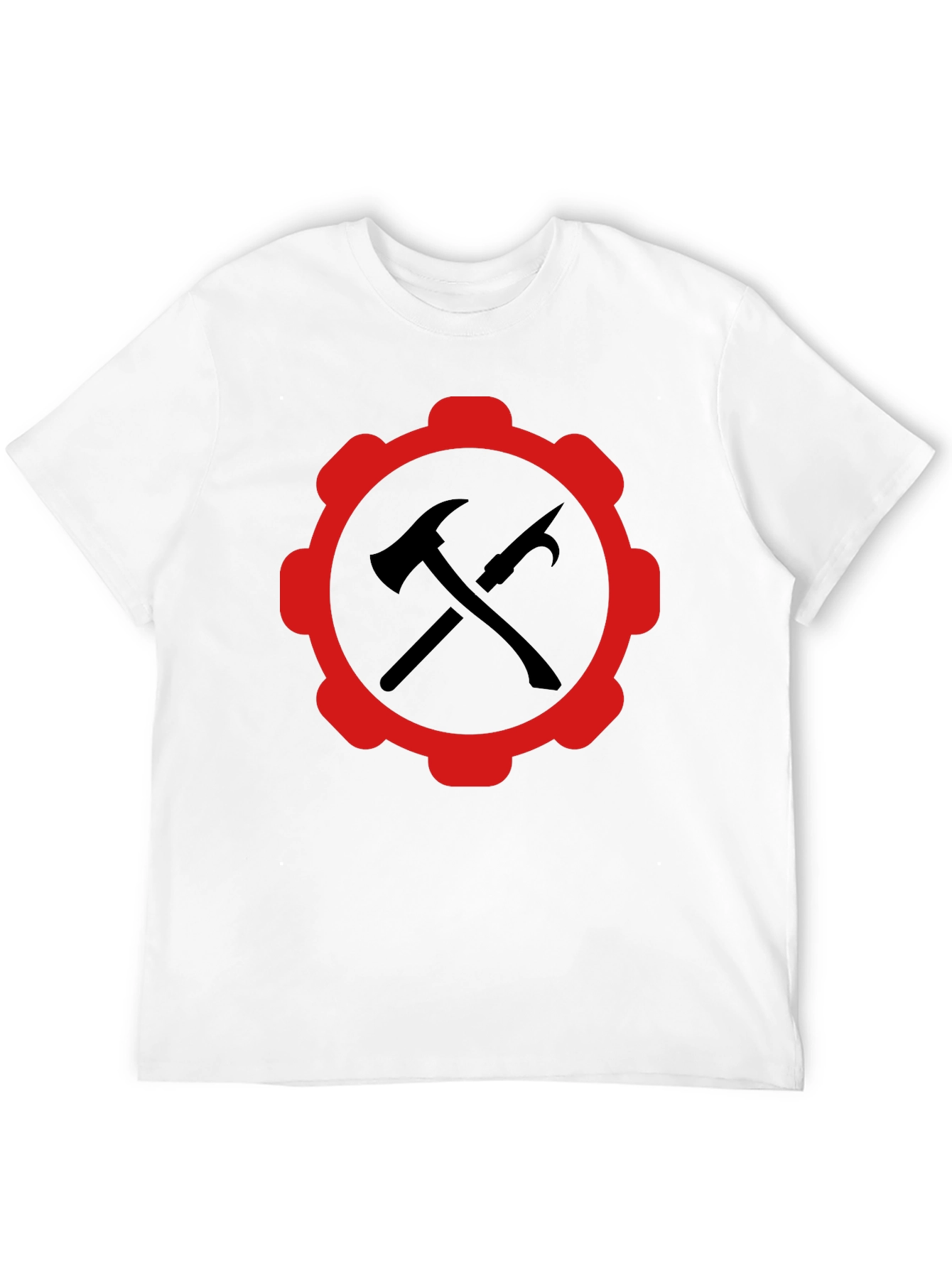 Red Gear Black Hammer Axe T-Shirt