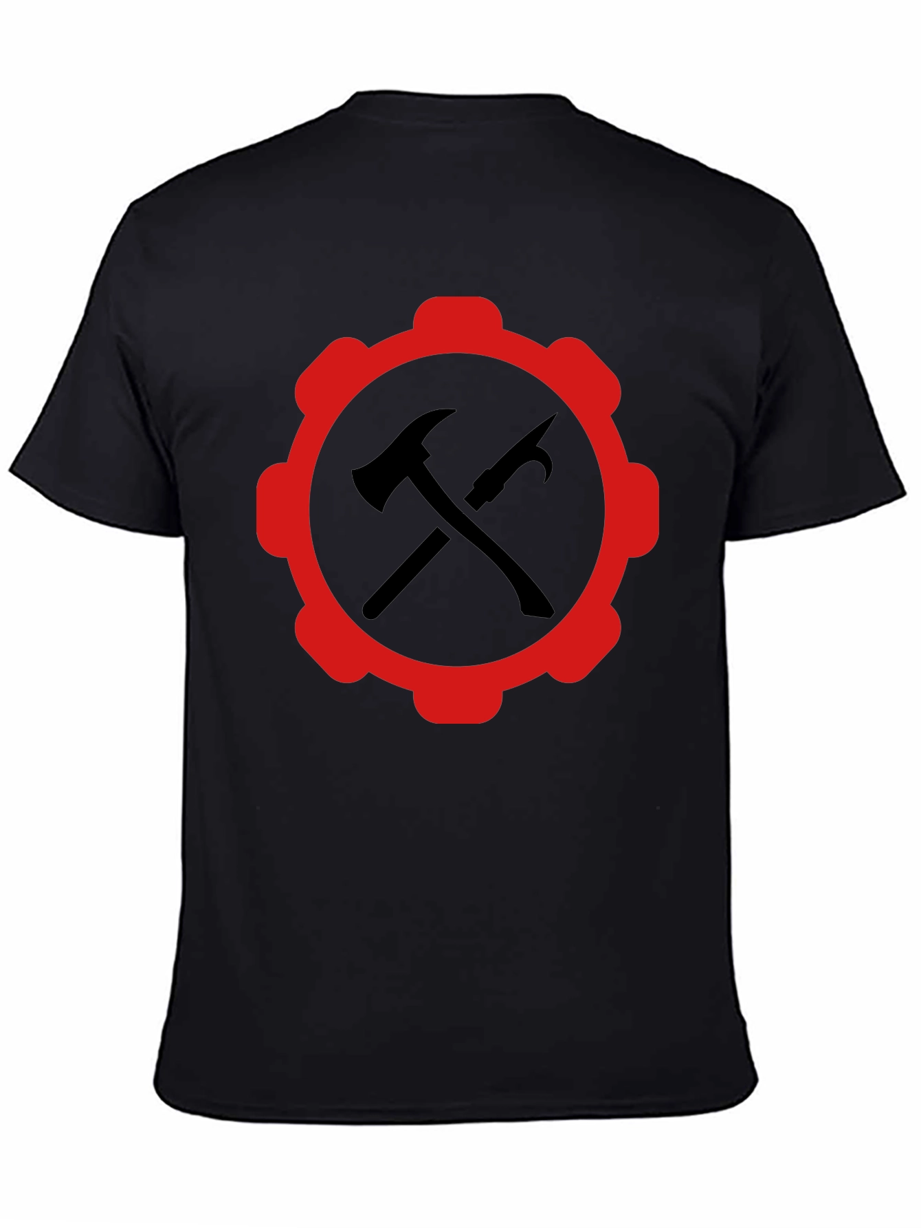 Red Gear Black Hammer Axe T-Shirt