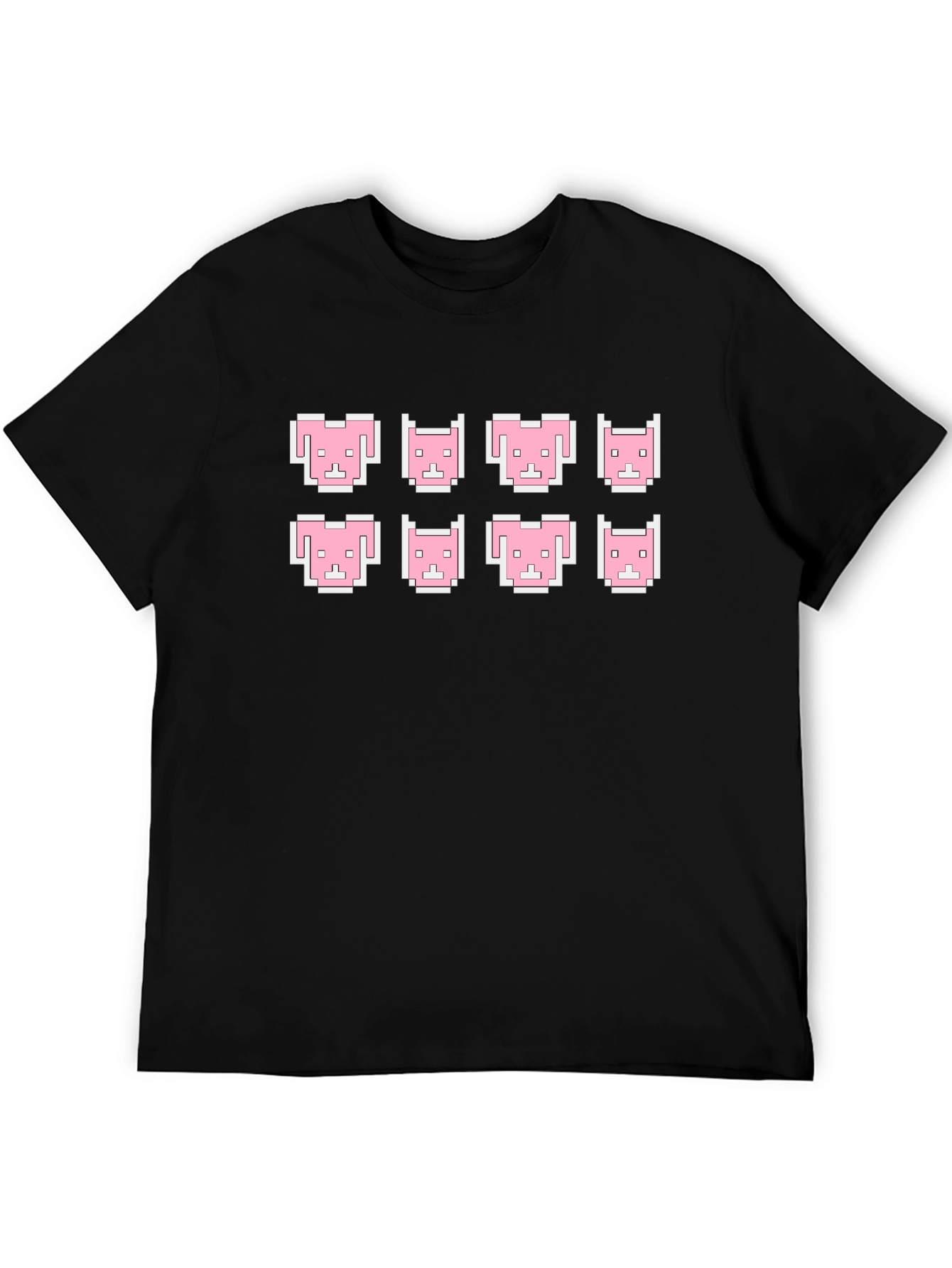 Retro Pixelated Pink Bear T-Shirt
