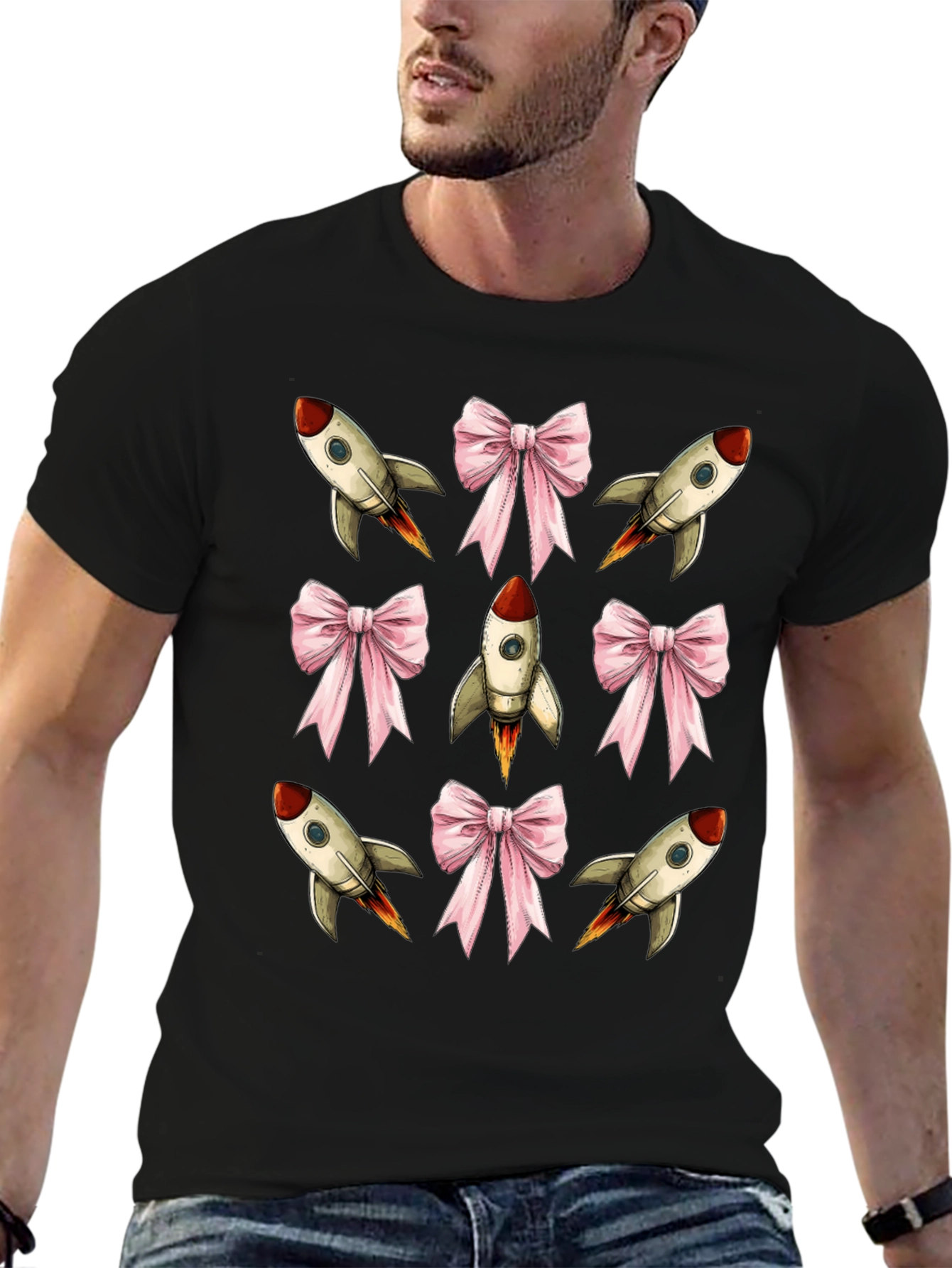 Rocket & Bow Graphic T-Shirt
