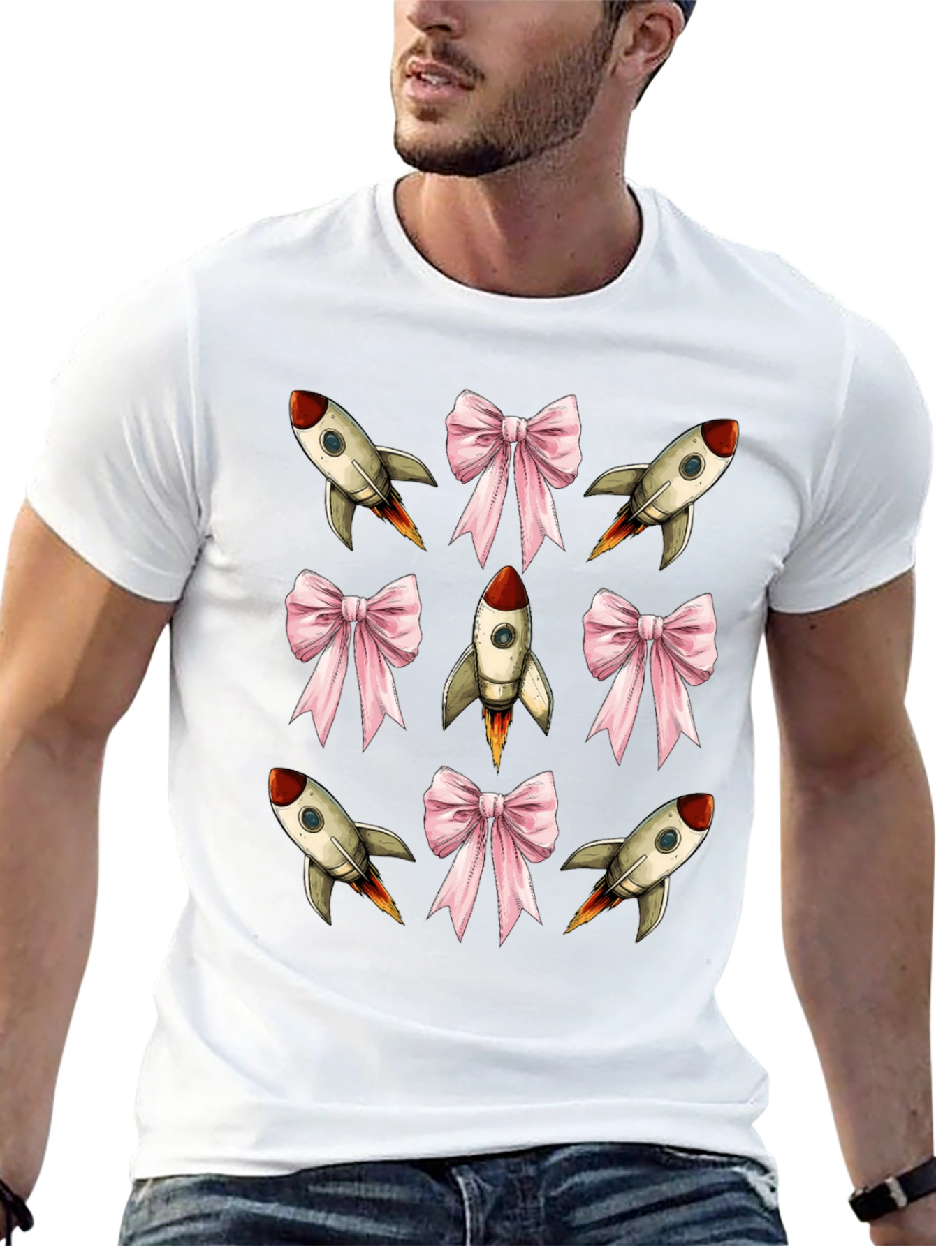 Rocket & Bow Graphic T-Shirt