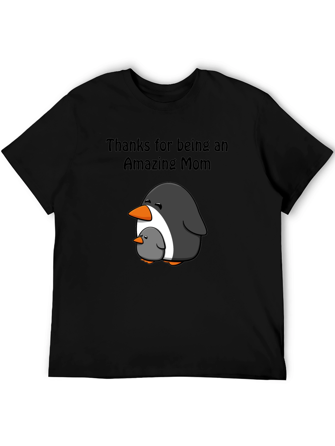 Amazing Mom Penguin Graphic T-Shirt