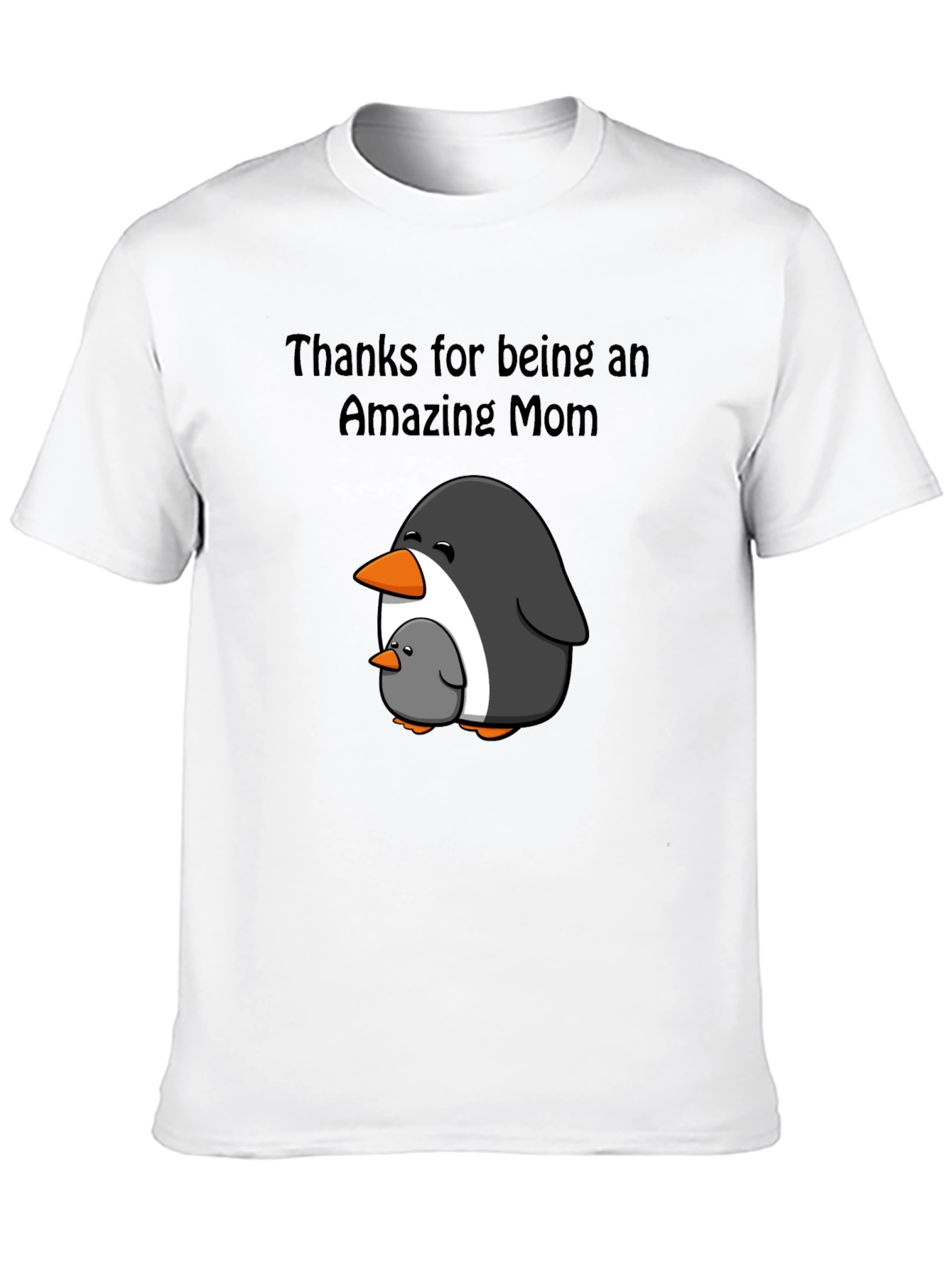 Amazing Mom Penguin Graphic T-Shirt