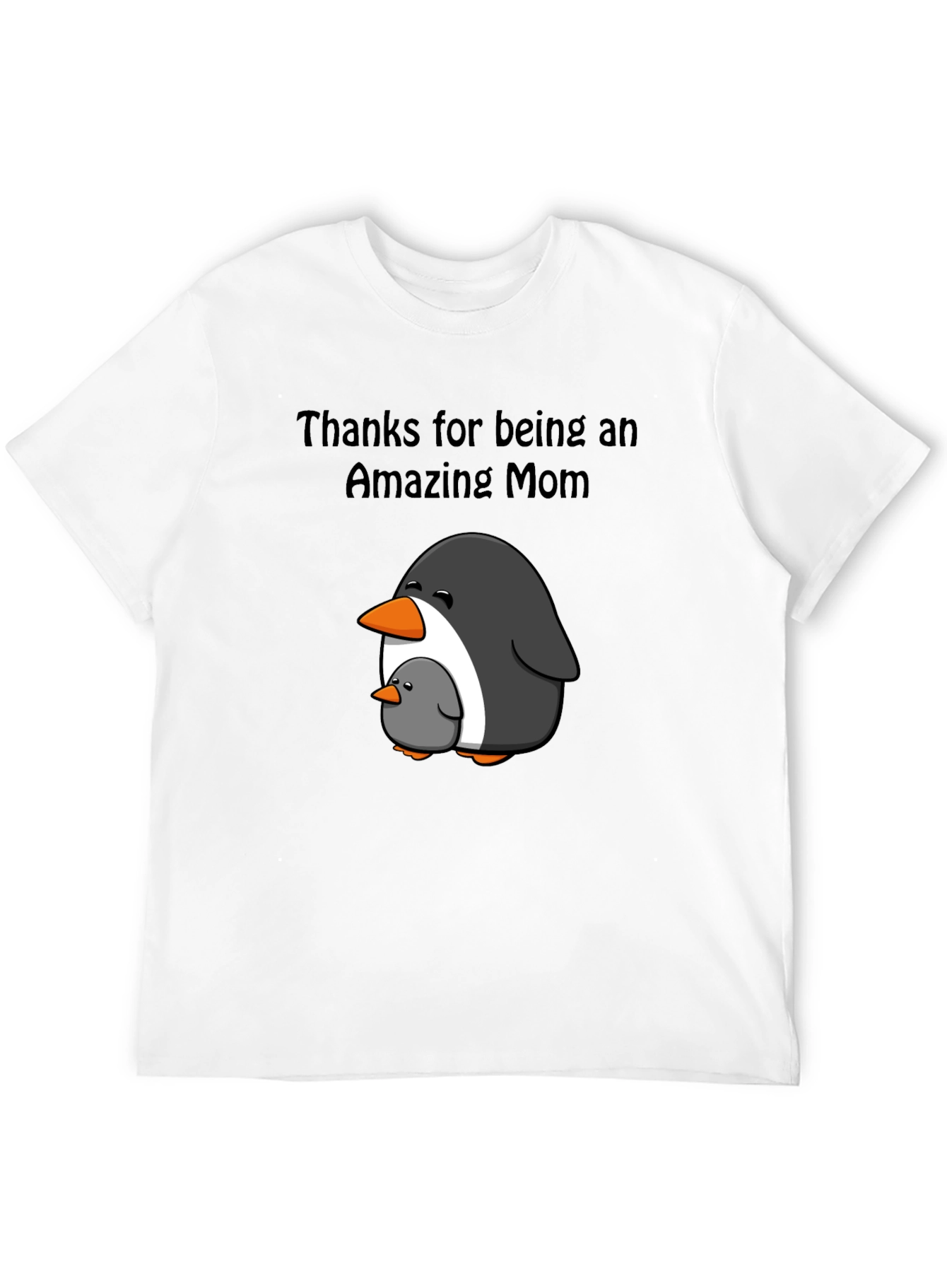 Amazing Mom Penguin Graphic T-Shirt
