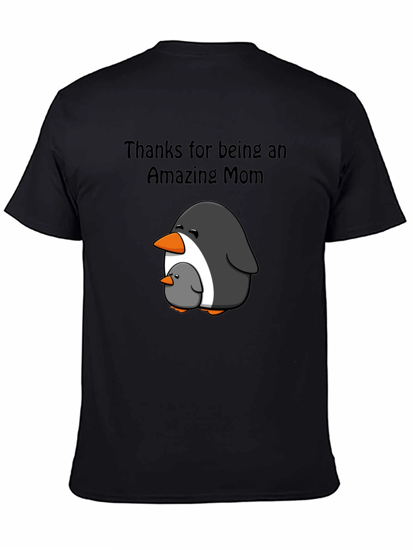 Amazing Mom Penguin Graphic T-Shirt
