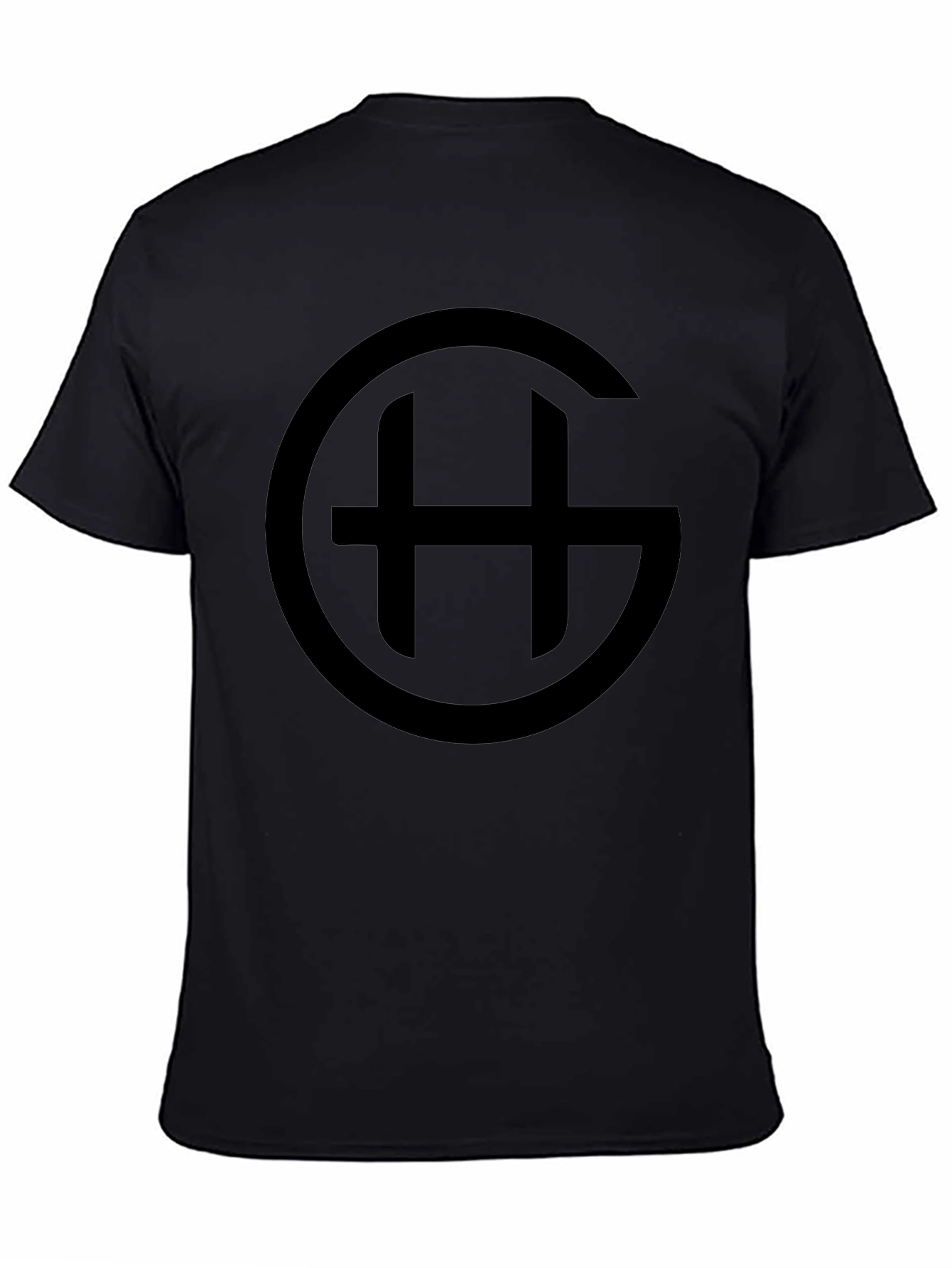 Black Circle GH Logo T-Shirt - Casual Style