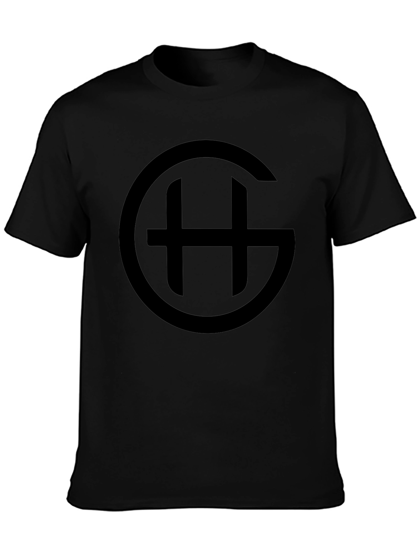 Black Circle GH Logo T-Shirt - Casual Style