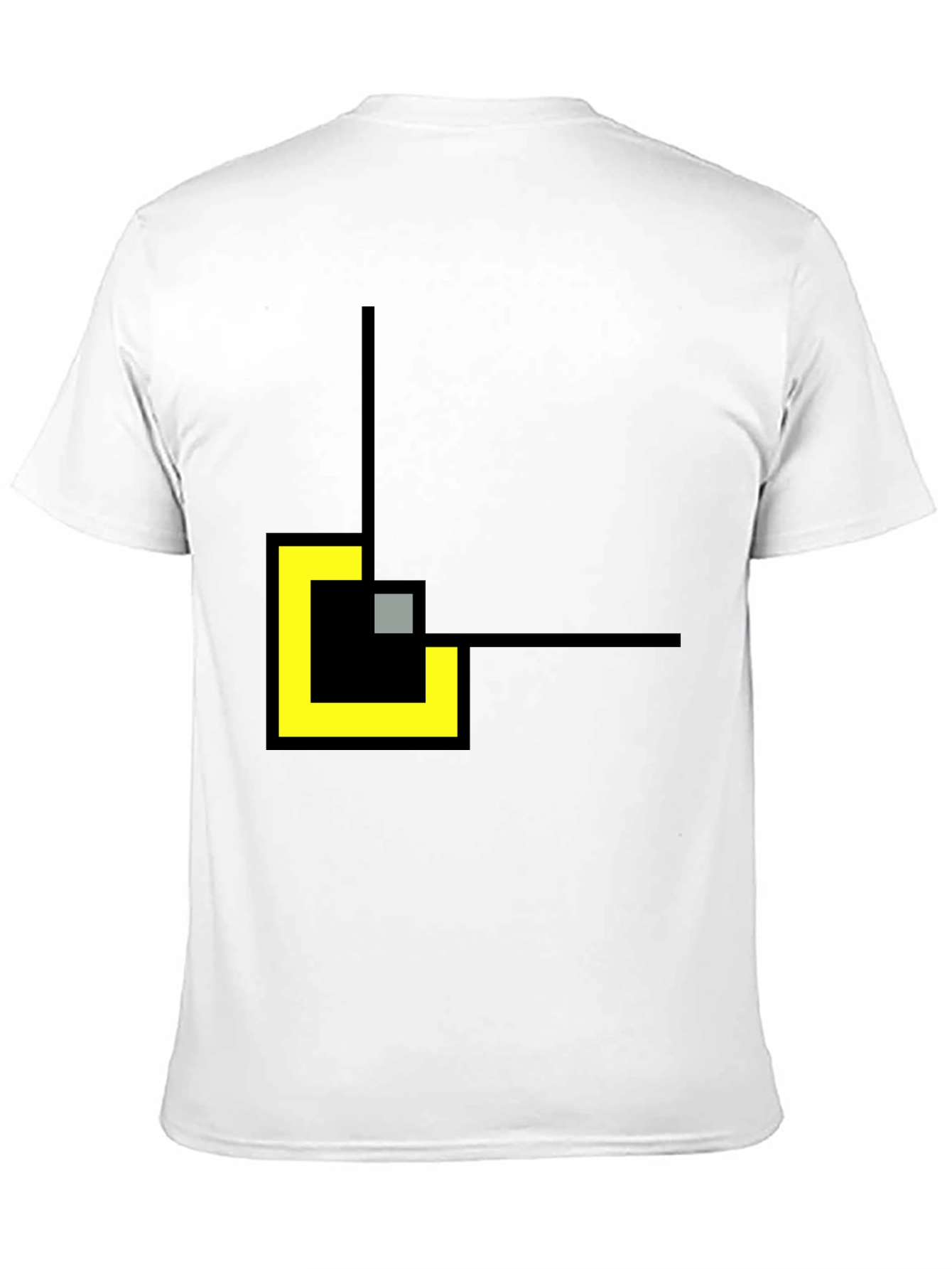 Abstract Geometric Art Black T-Shirt