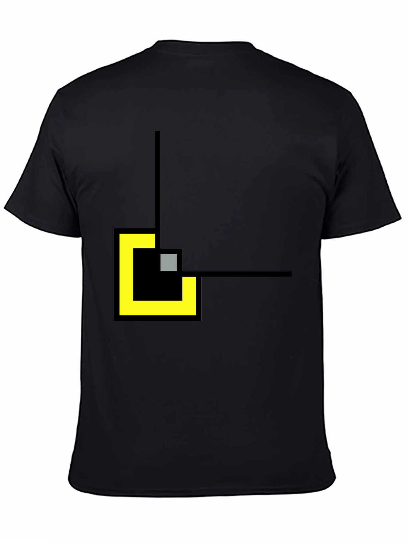Abstract Geometric Art Black T-Shirt