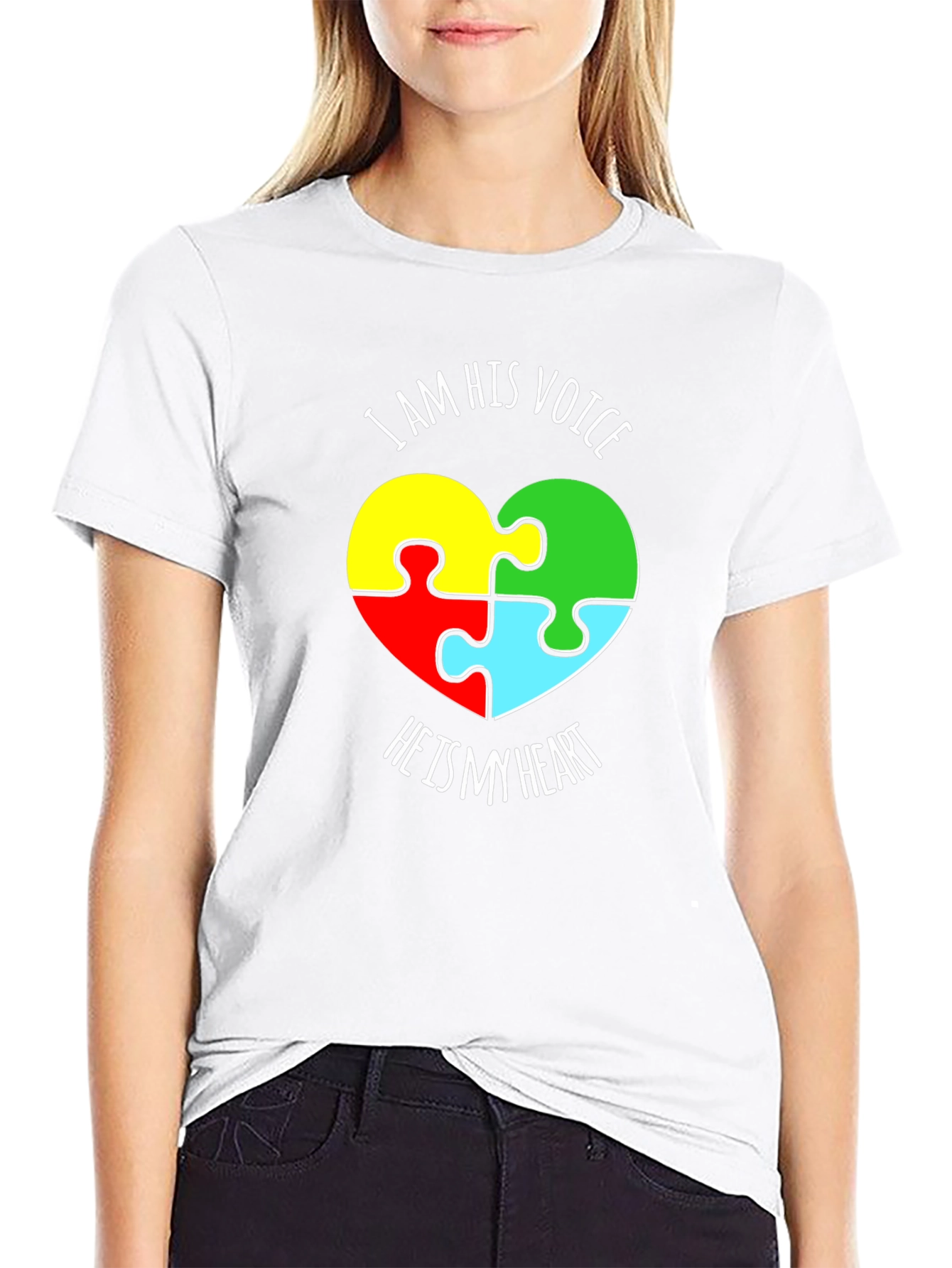 Autism Awareness Puzzle Piece Heart T-Shirt