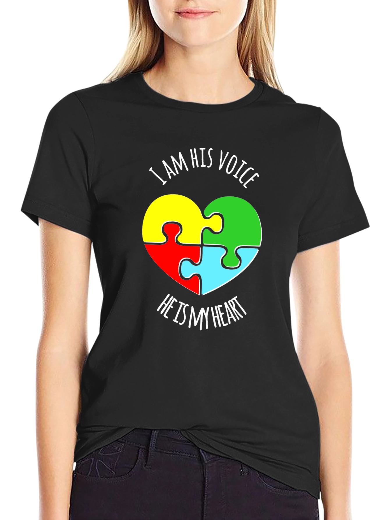Autism Awareness Puzzle Piece Heart T-Shirt