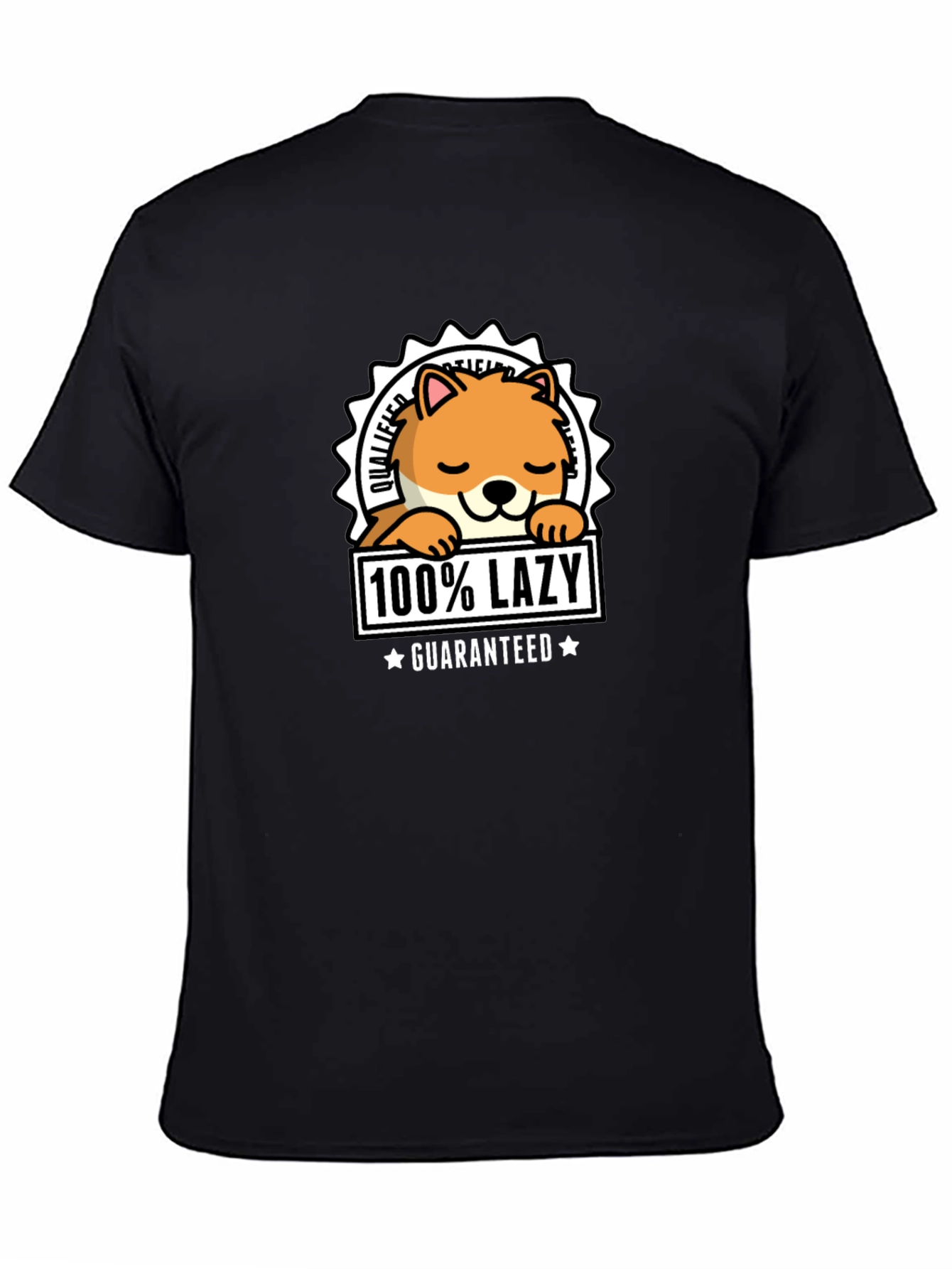 100% Lazy Guaranteed Graphic T-Shirt