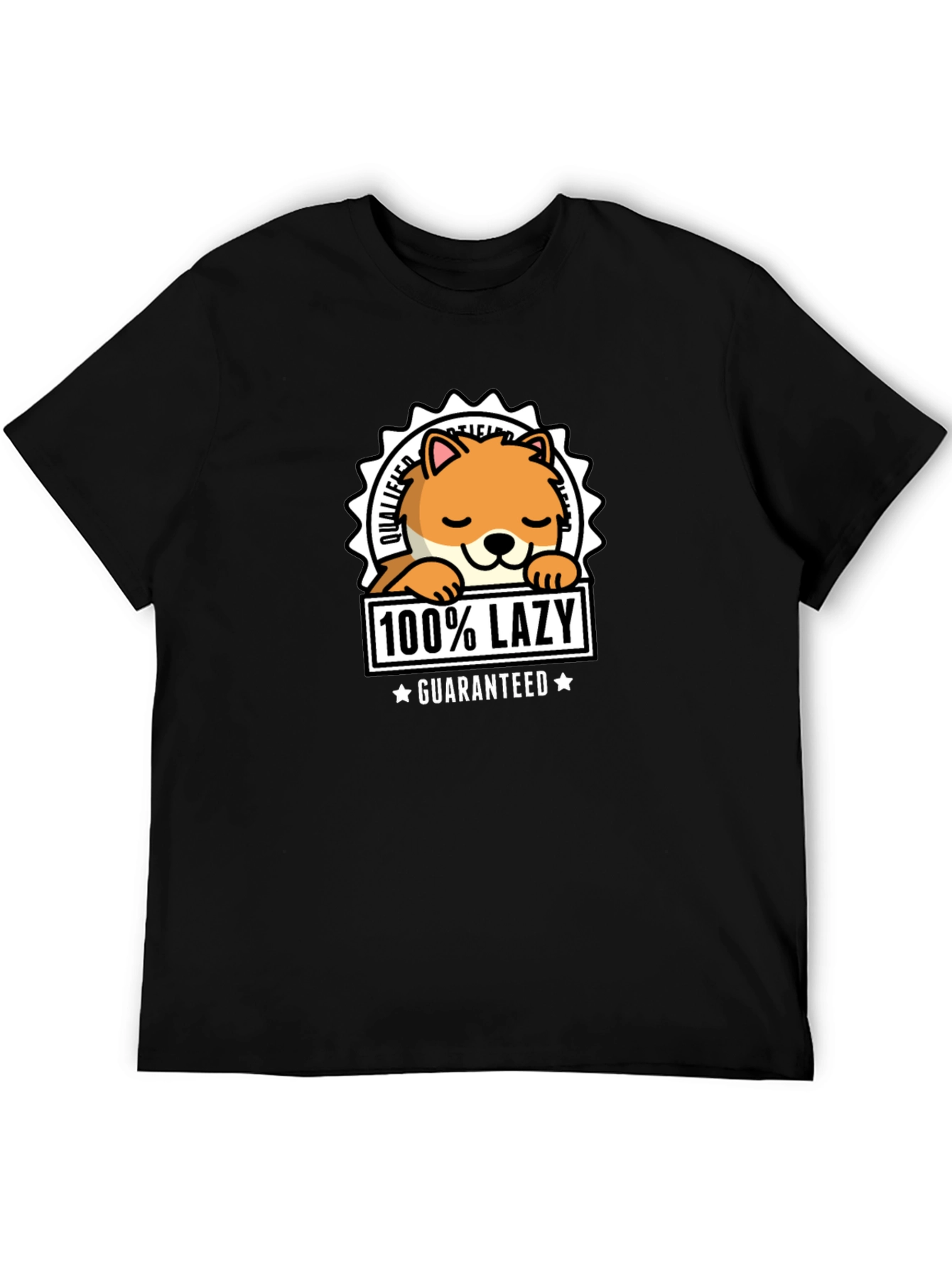 100% Lazy Guaranteed Graphic T-Shirt