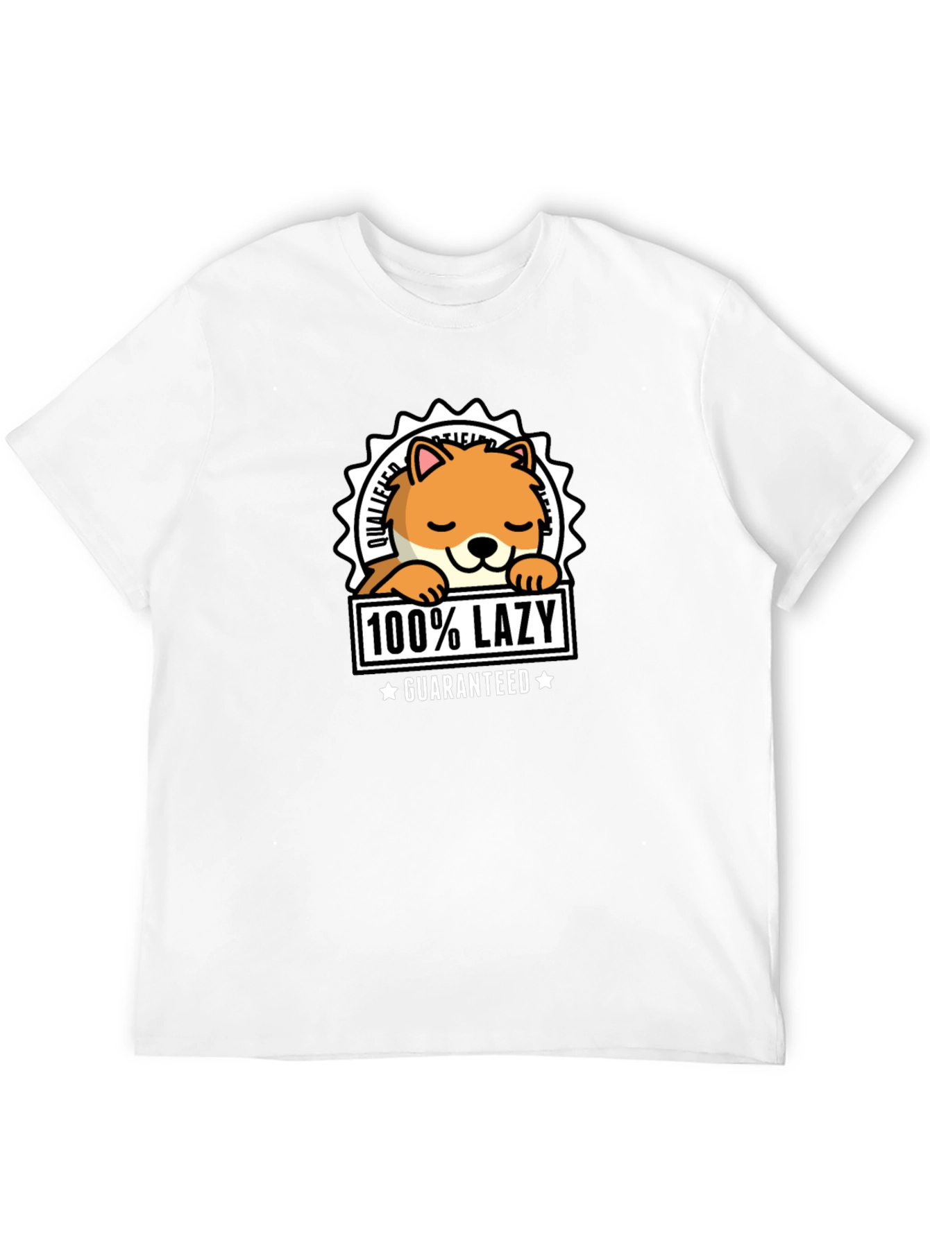 100% Lazy Guaranteed Graphic T-Shirt