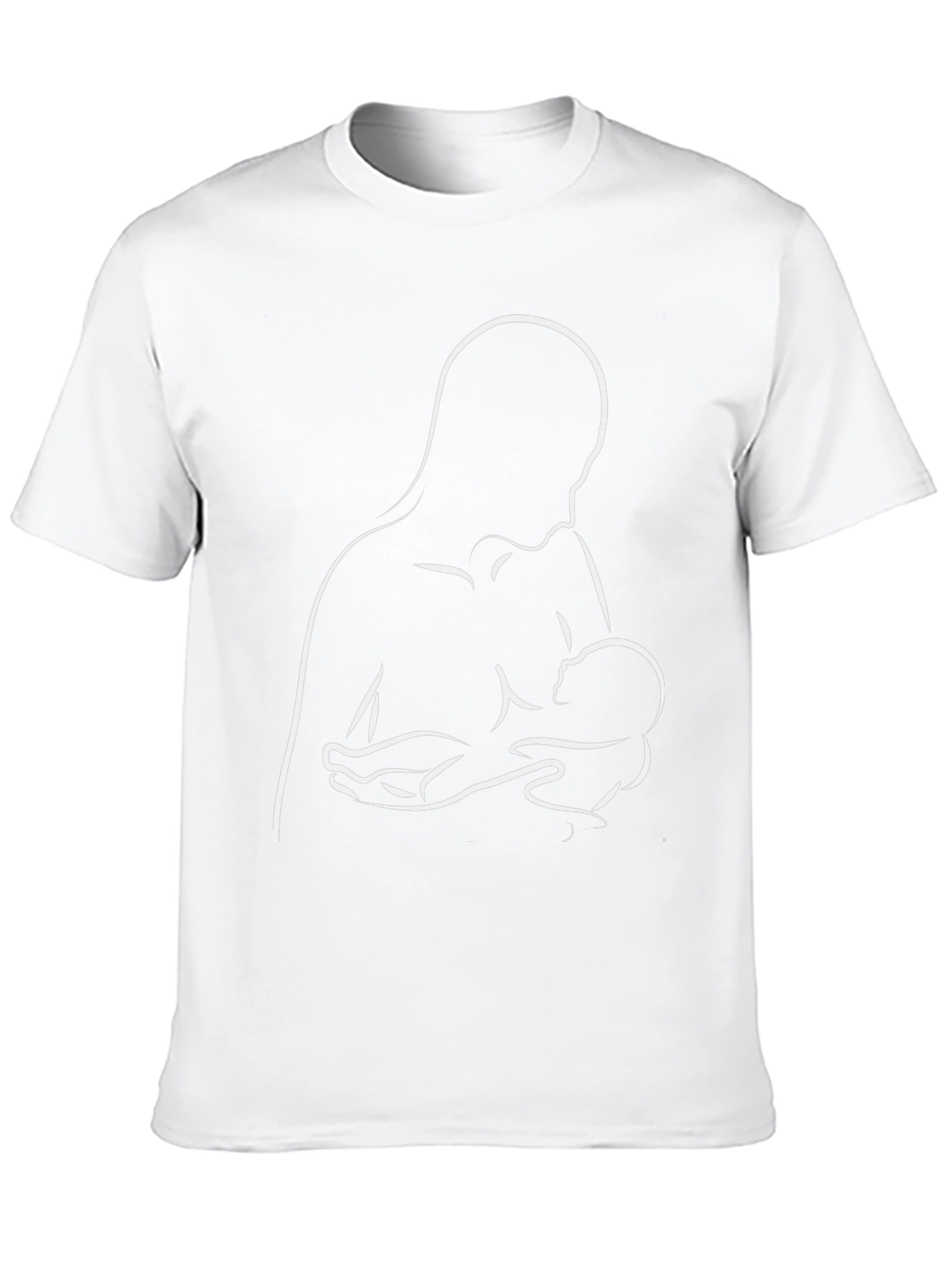 Breastfeeding Silhouette Graphic Tee - Black