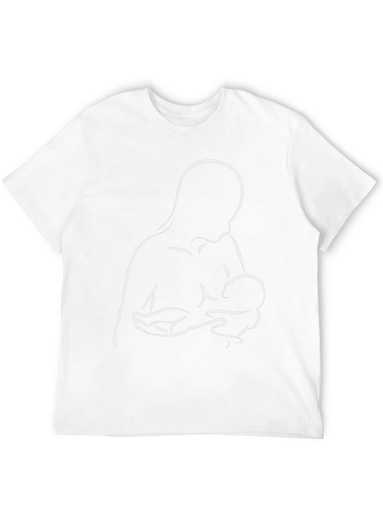 Breastfeeding Silhouette Graphic Tee - Black