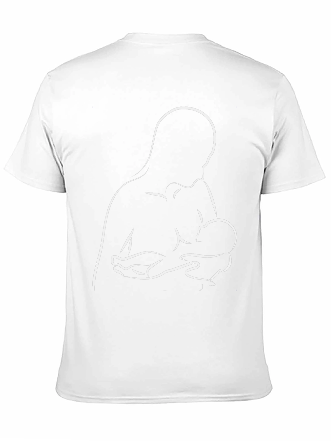 Breastfeeding Silhouette Graphic Tee - Black
