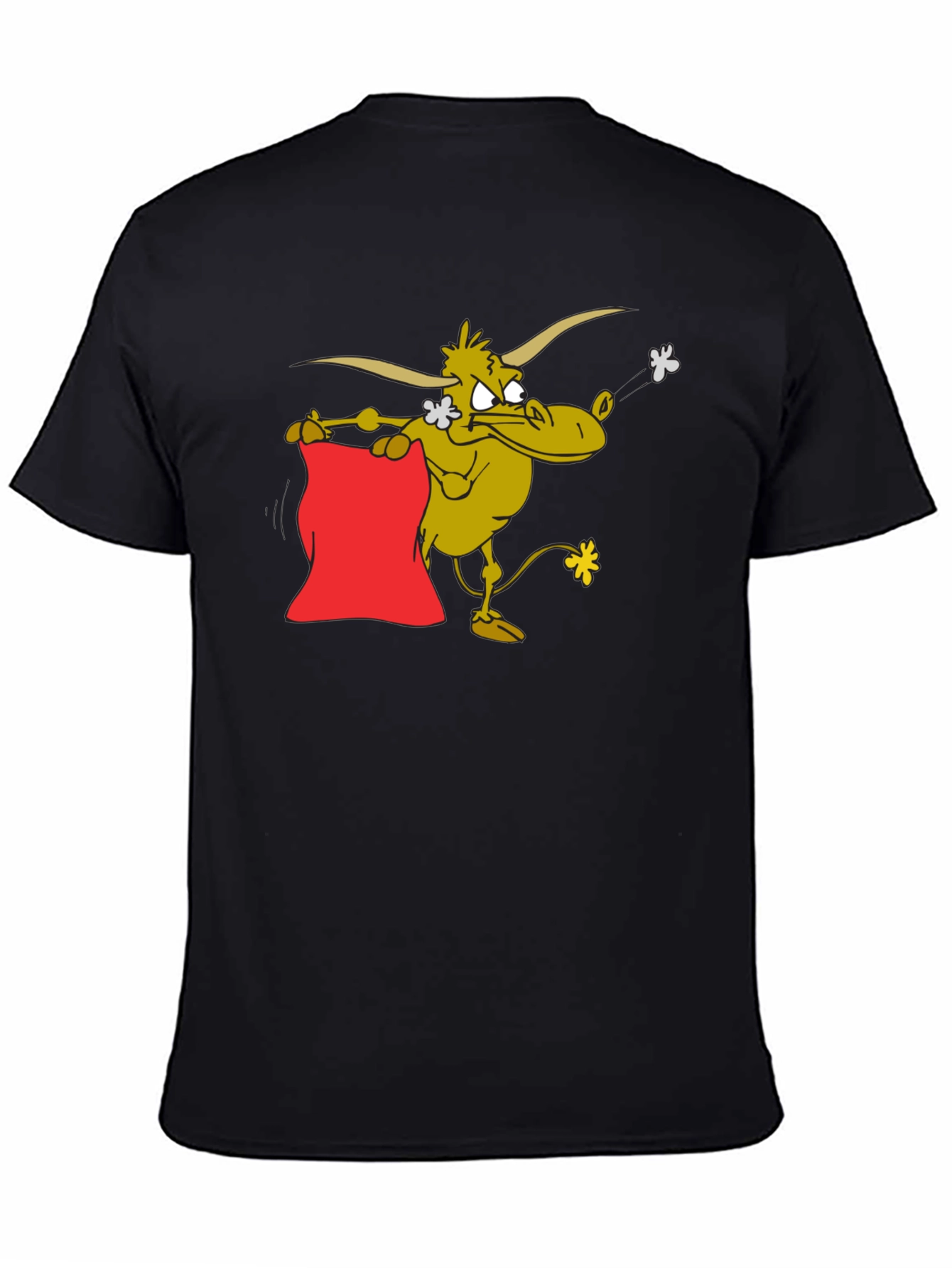 Cartoon Bull T-Shirt - Funny Animal Graphic Tee