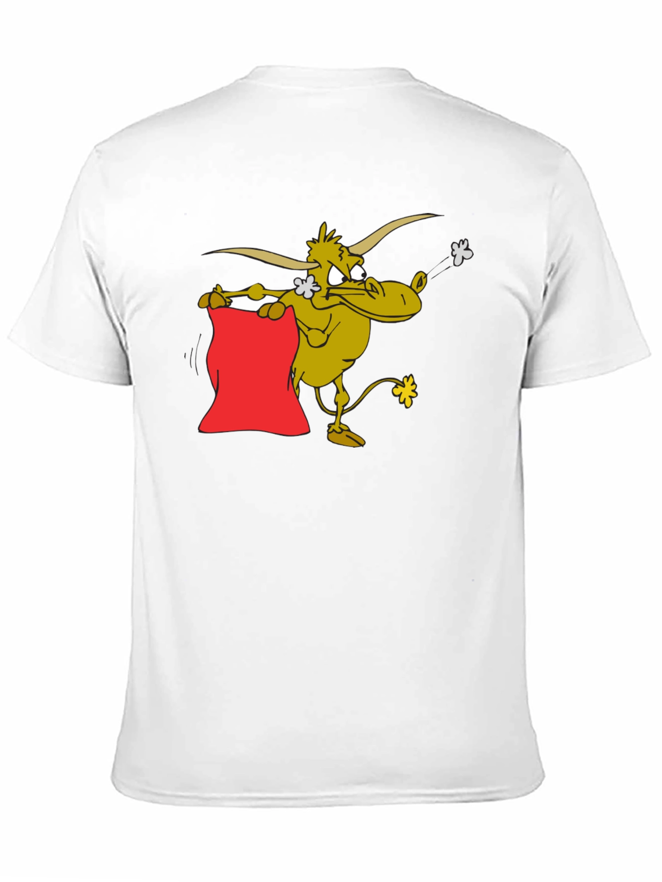 Cartoon Bull T-Shirt - Funny Animal Graphic Tee