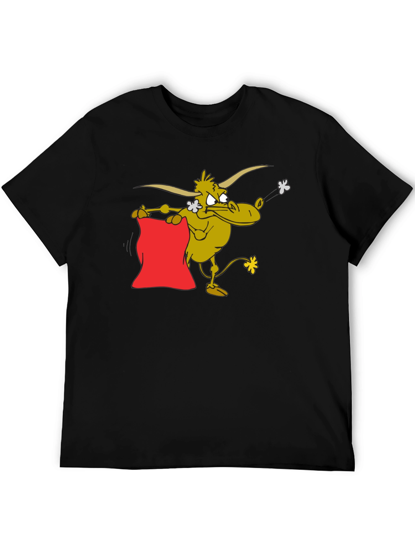 Cartoon Bull T-Shirt - Funny Animal Graphic Tee