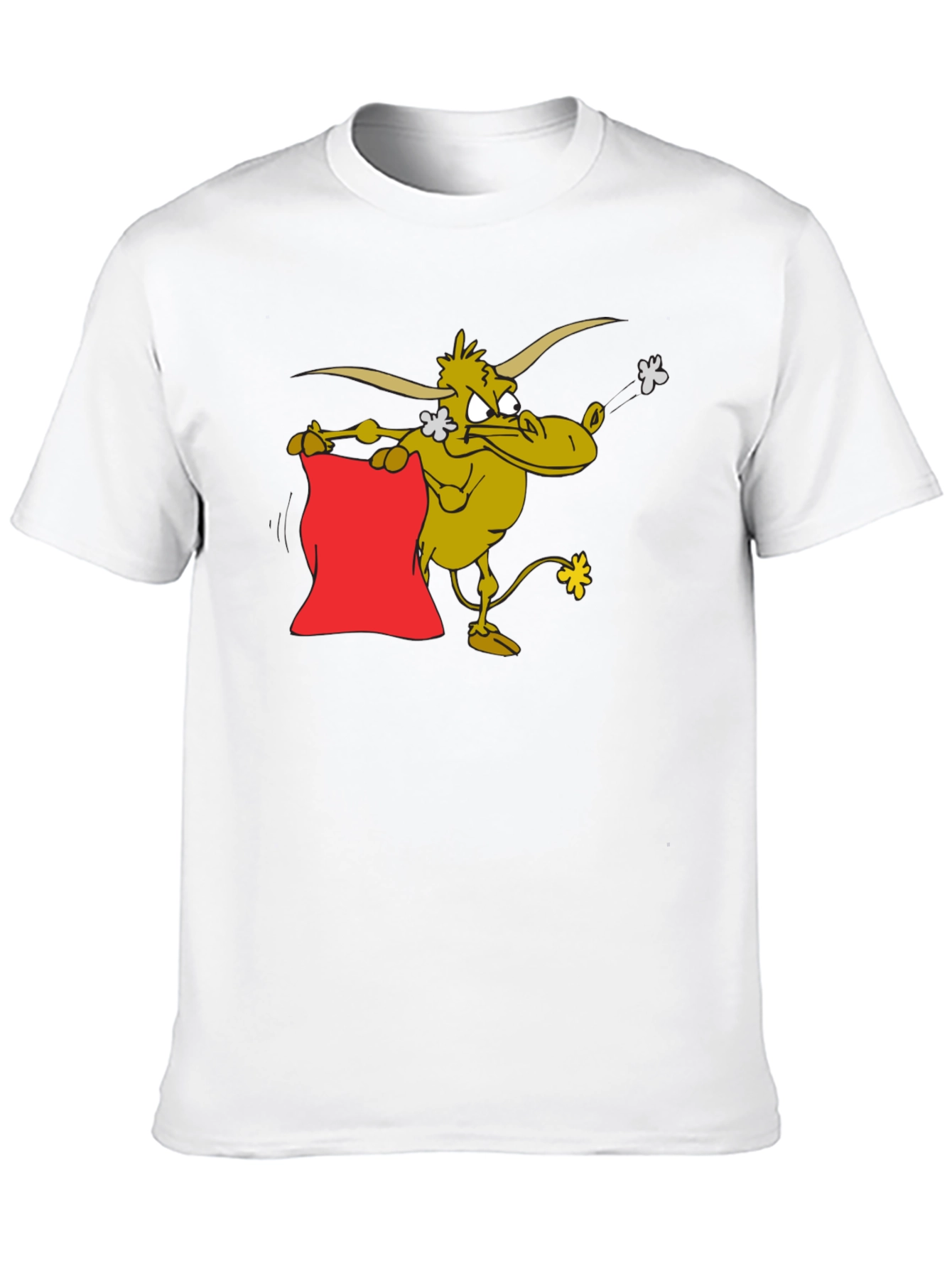 Cartoon Bull T-Shirt - Funny Animal Graphic Tee