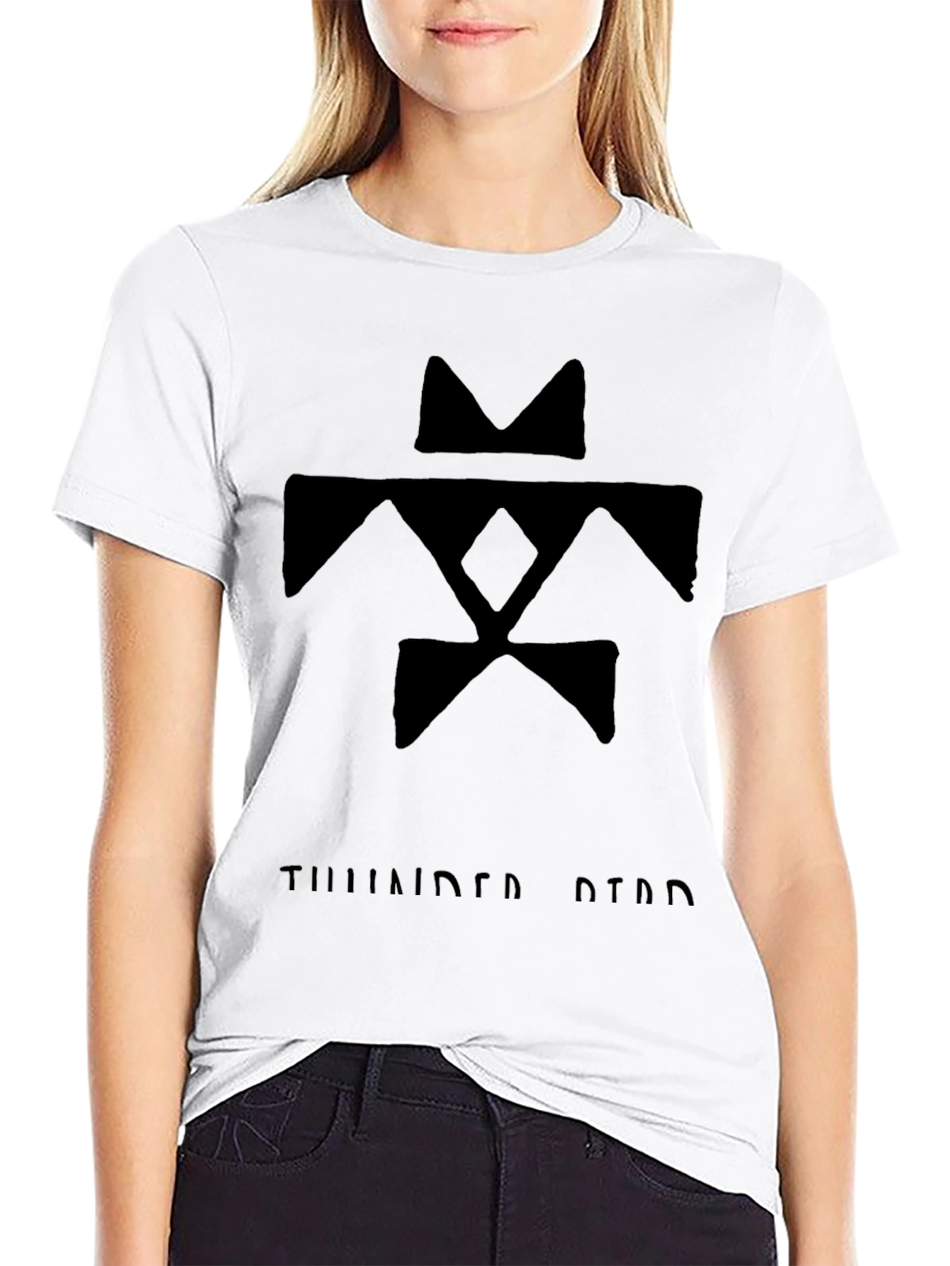 Thunderbird Graphic Tee - Black Cotton Blend