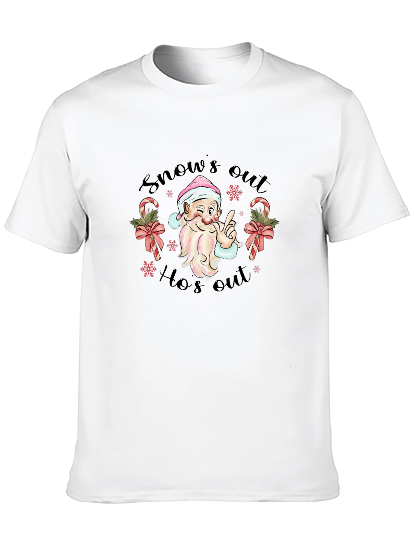 Snows Out Hos Out Christmas T-Shirt
