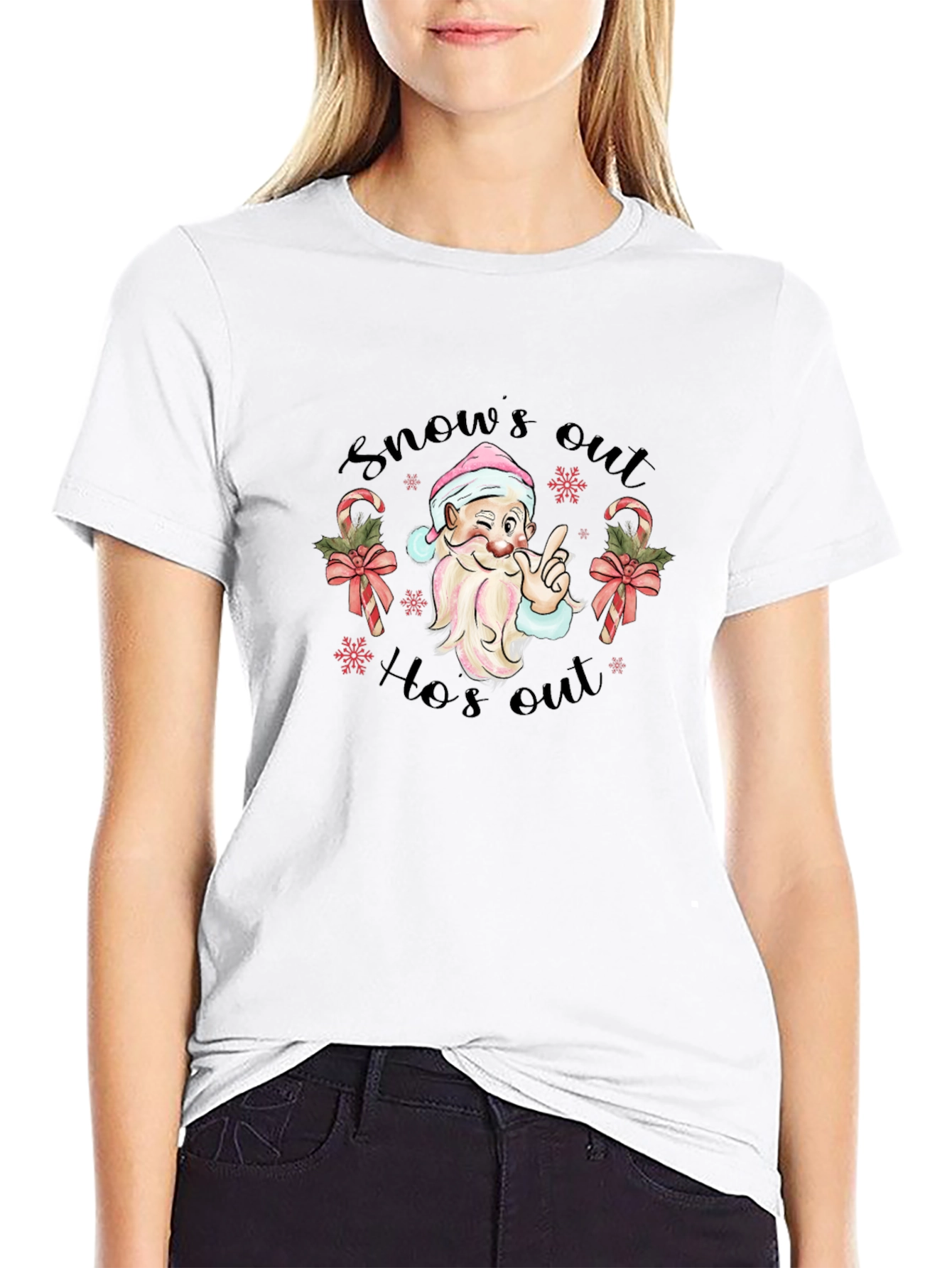 Snows Out Hos Out Christmas T-Shirt