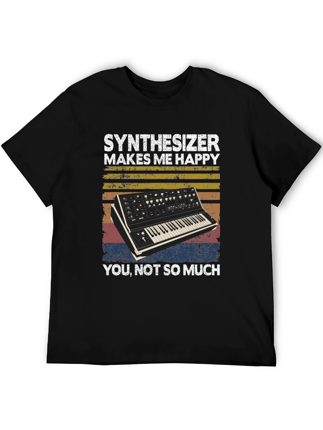Synthesizer Makes Me Happy Graphic Tee