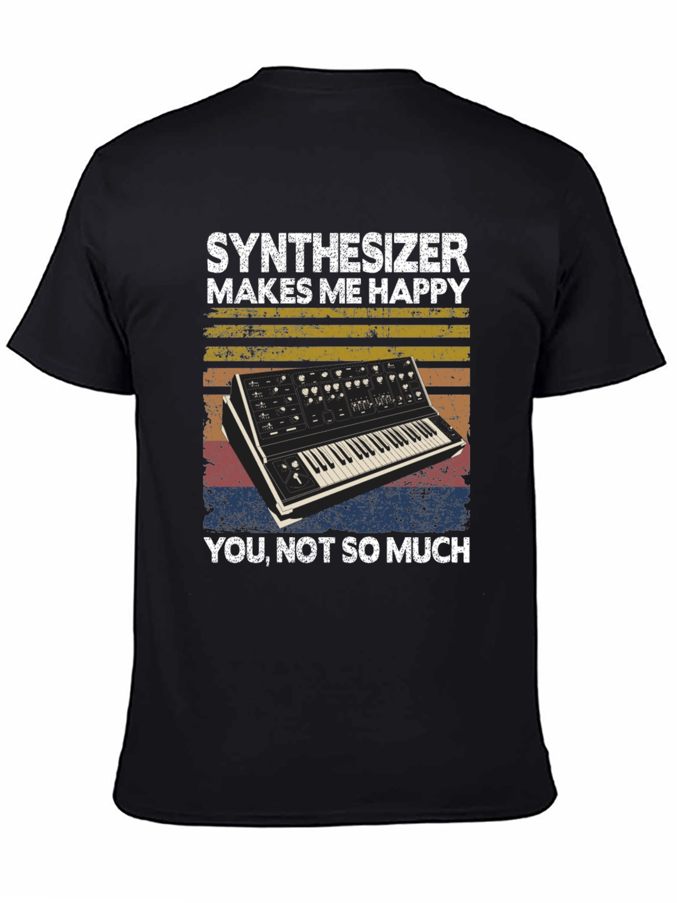 Synthesizer Makes Me Happy Graphic Tee