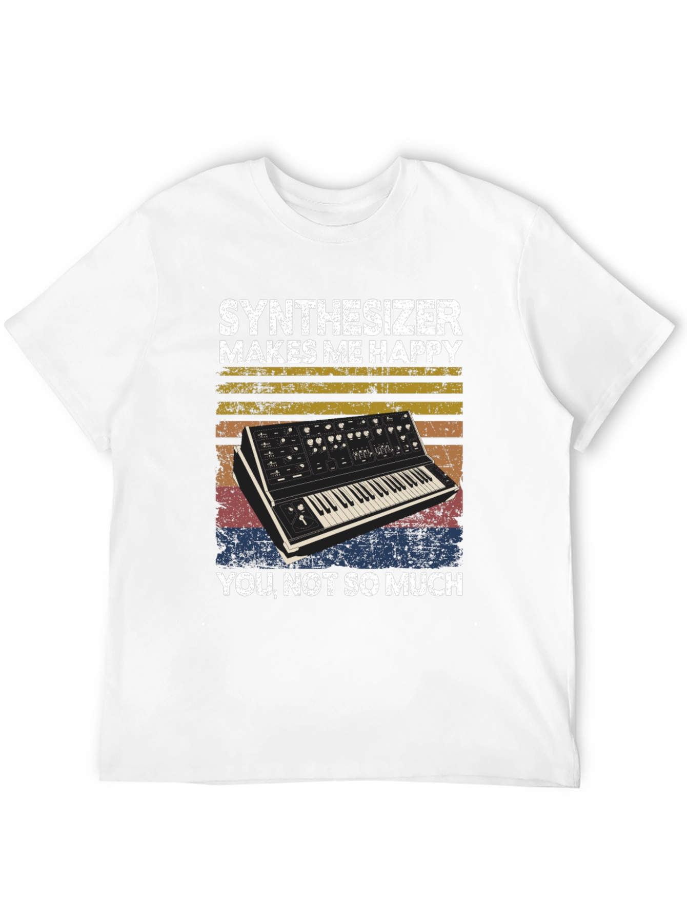 Synthesizer Makes Me Happy Graphic Tee