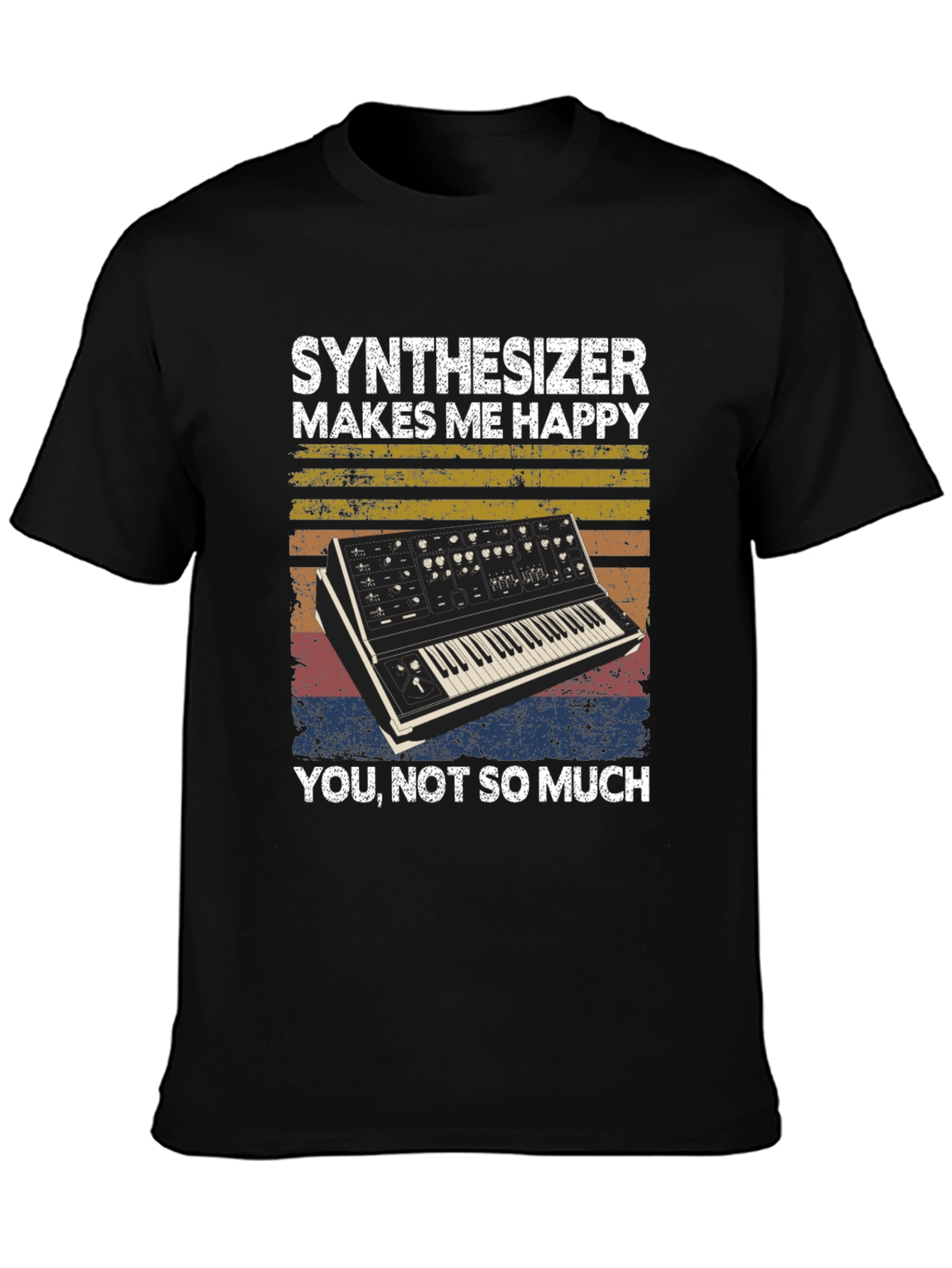 Synthesizer Makes Me Happy Graphic Tee