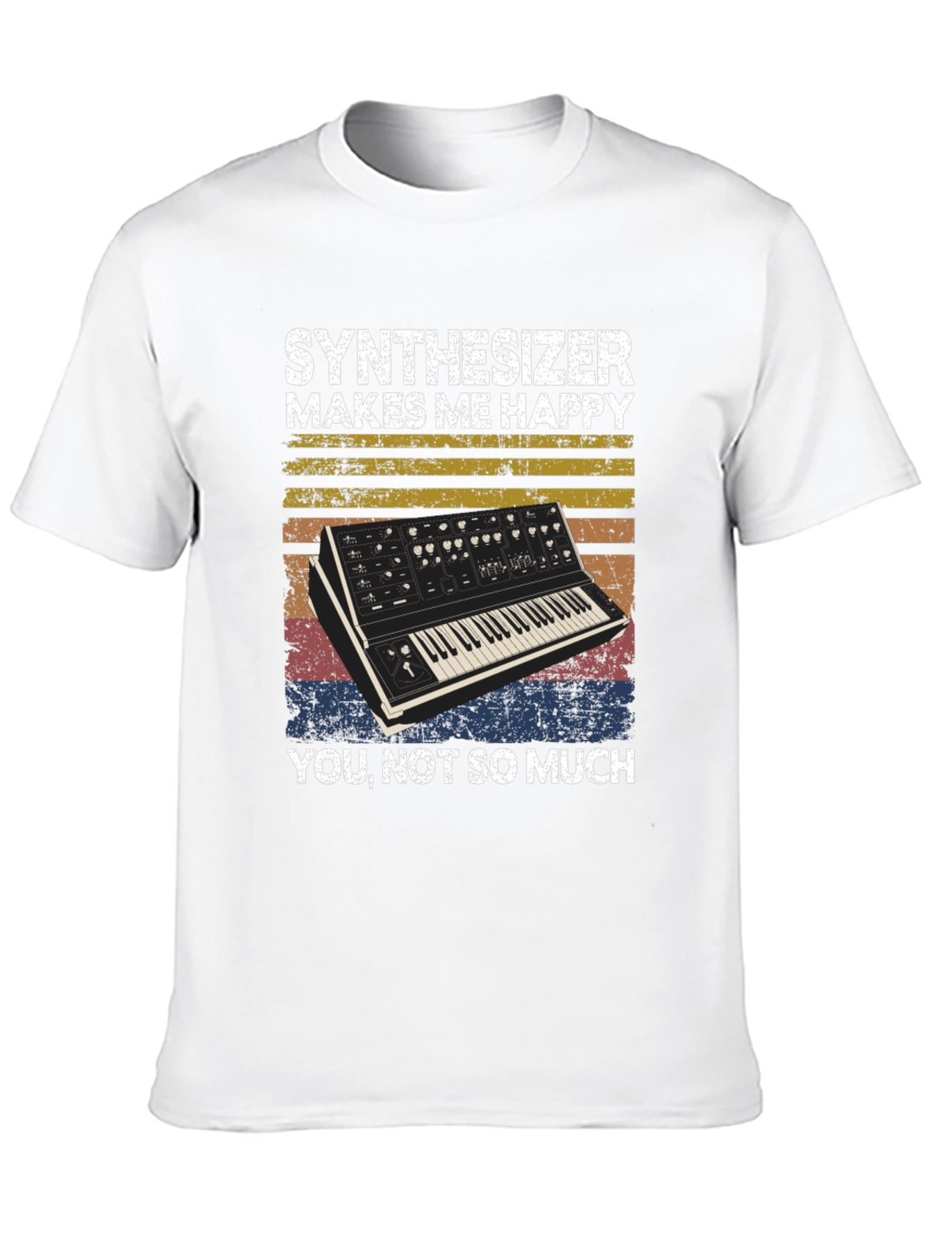 Synthesizer Makes Me Happy Graphic Tee