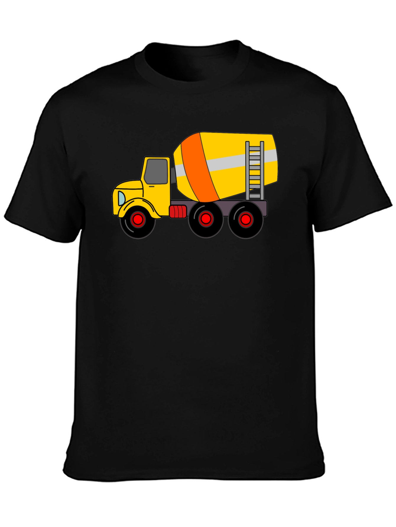 Cement Truck Graphic T-Shirt - Black