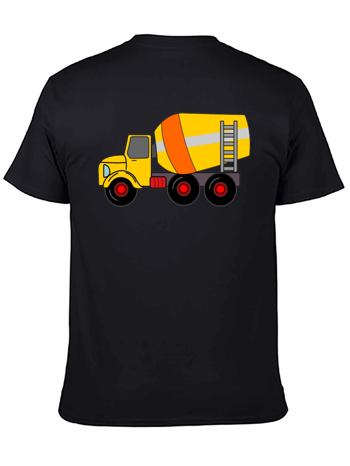 Cement Truck Graphic T-Shirt - Black