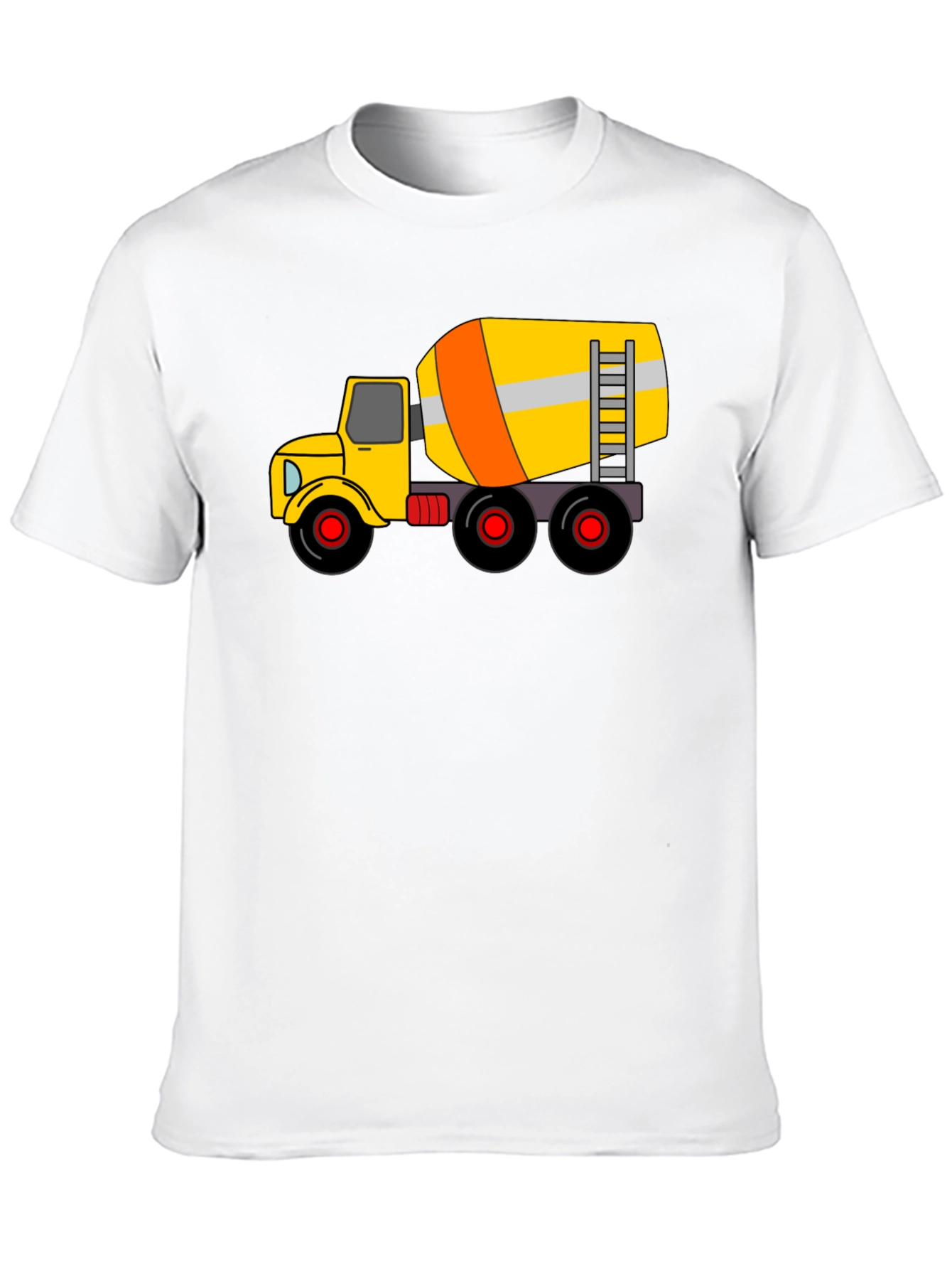 Cement Truck Graphic T-Shirt - Black