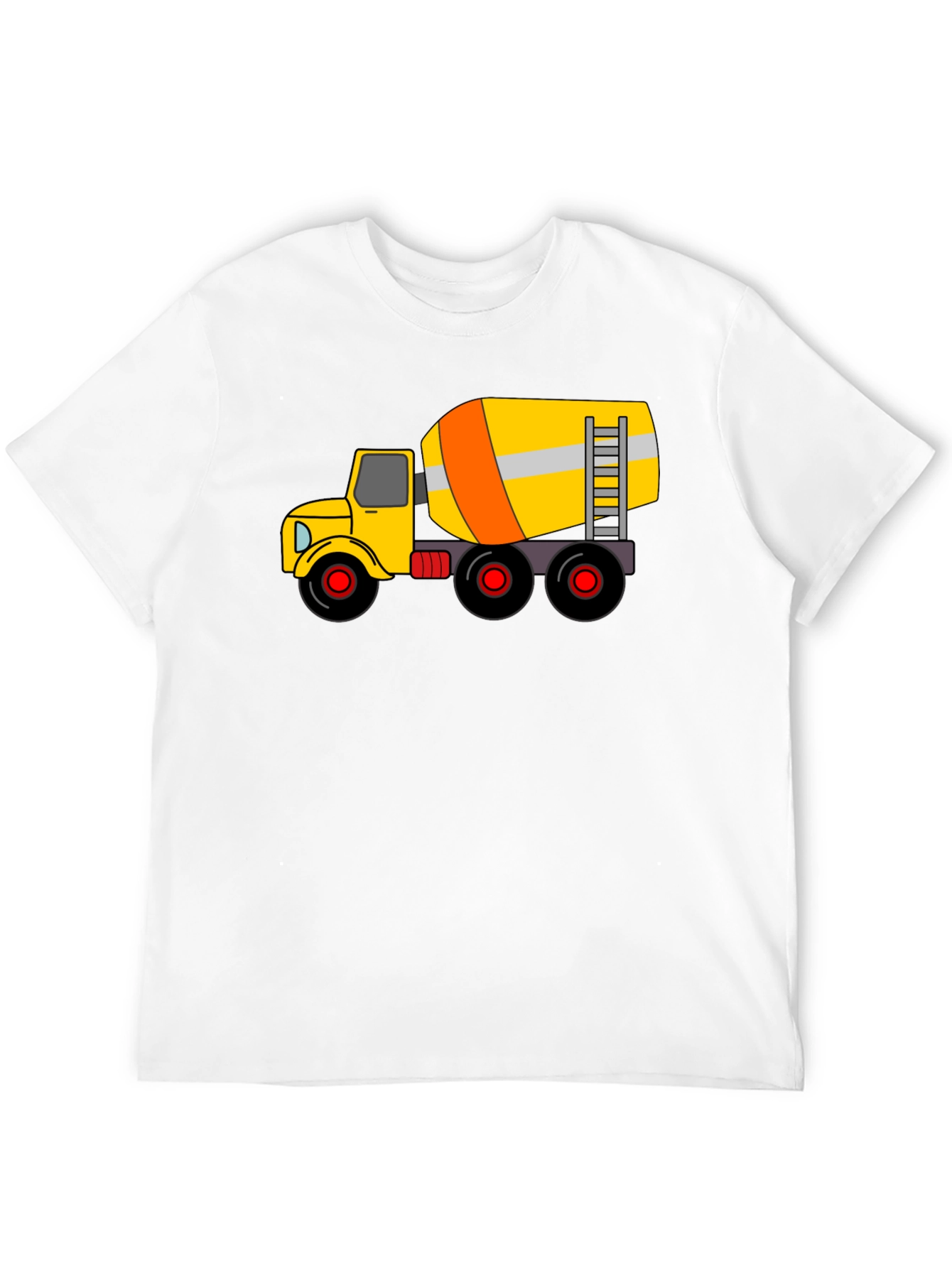Cement Truck Graphic T-Shirt - Black