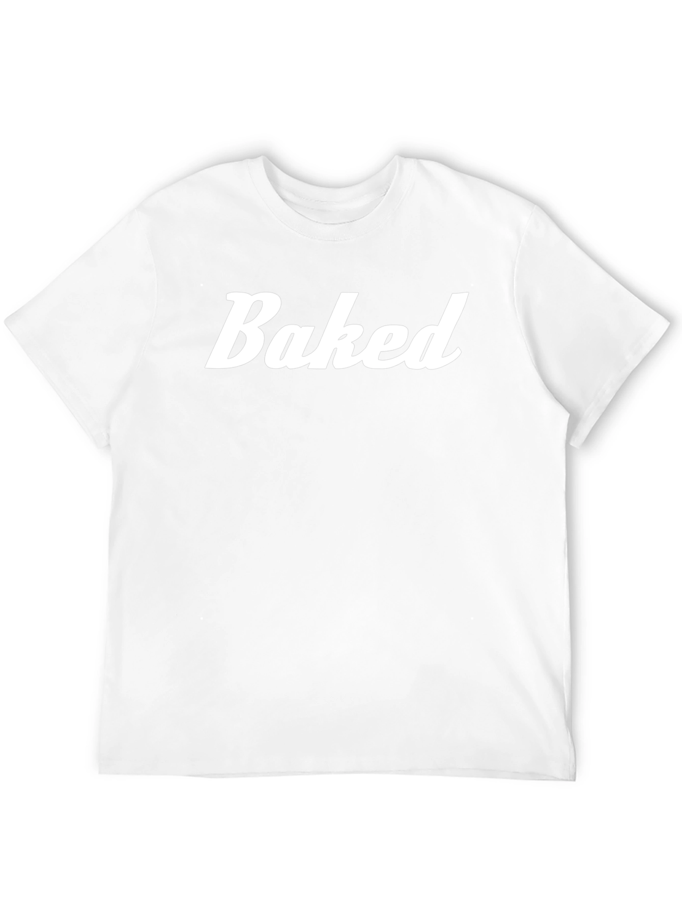 Baked Text Graphic T-Shirt - Classic Fit