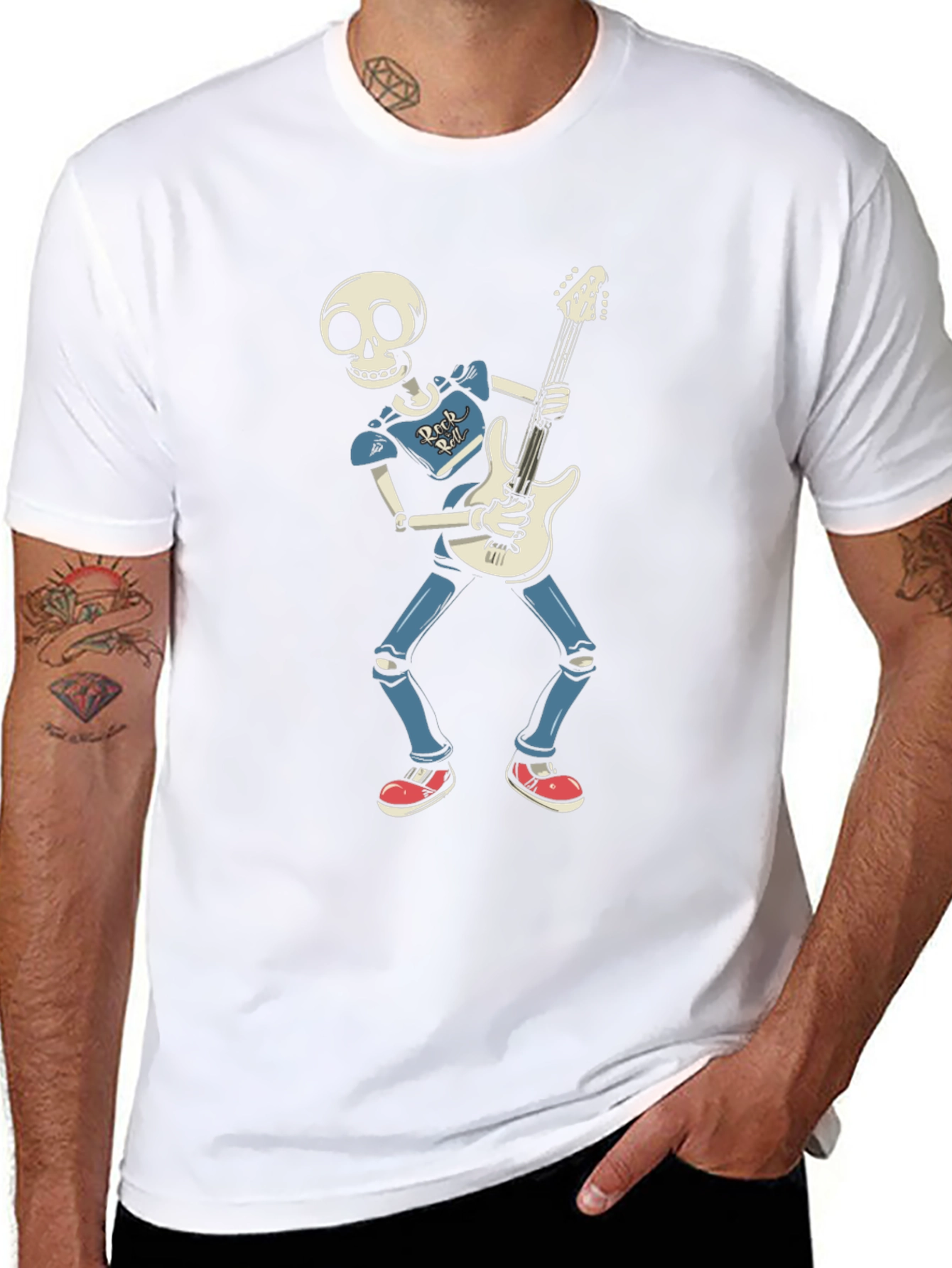 Skeleton Rocker Graphic T-Shirt