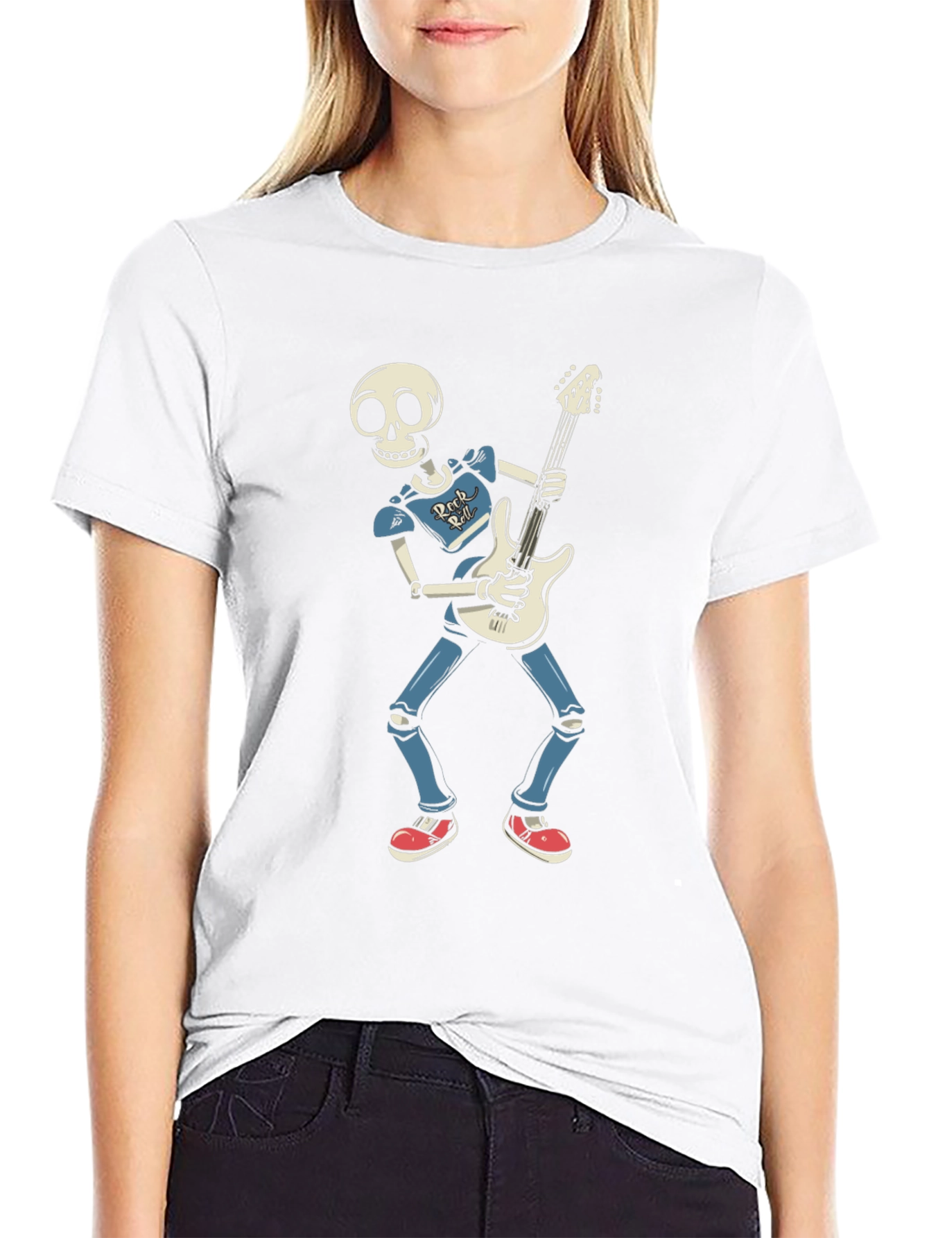 Skeleton Rocker Graphic T-Shirt